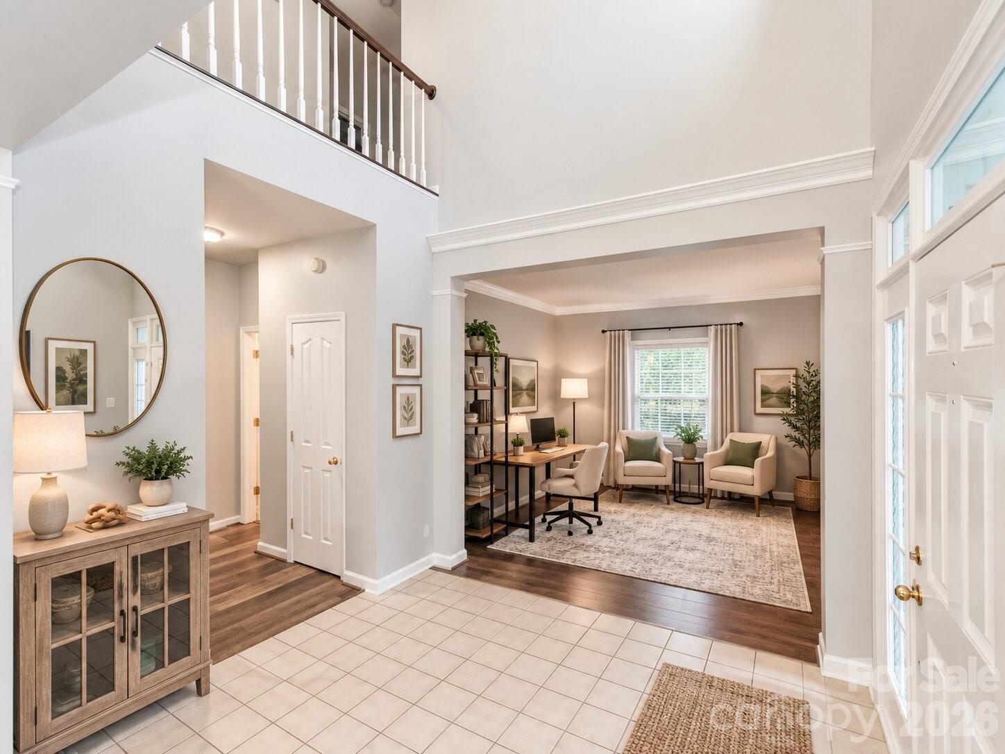 Virtually Staged Office Room - 7313 Hannah Alexander Lane, Mint Hill