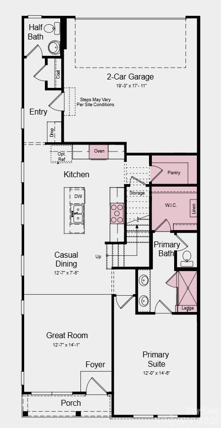 Additional Highlights Include: shower ledge at primary bath, iron railing, washer, dryer, refrigerator, blinds, and comfort height toilets on main floor. - 3186 Beacon Heights Road, Indian Land