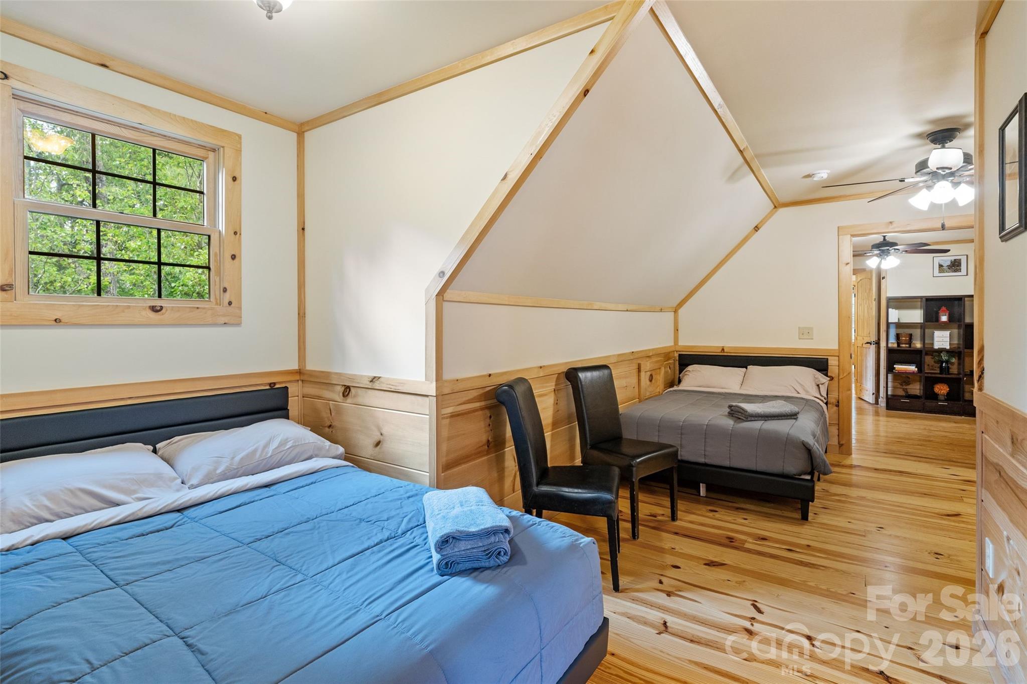 Massive open flex space upstairs that this short term rental is using for beds. - 213 Big Valley Road, Pisgah Forest
