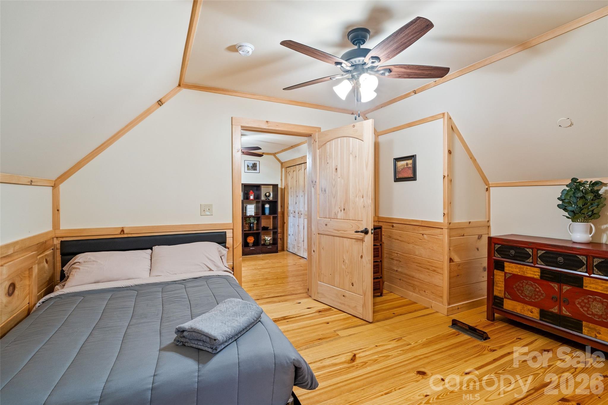 Part of the massive flex space upstairs currently being used for extra sleeping arrangements. - 213 Big Valley Road, Pisgah Forest