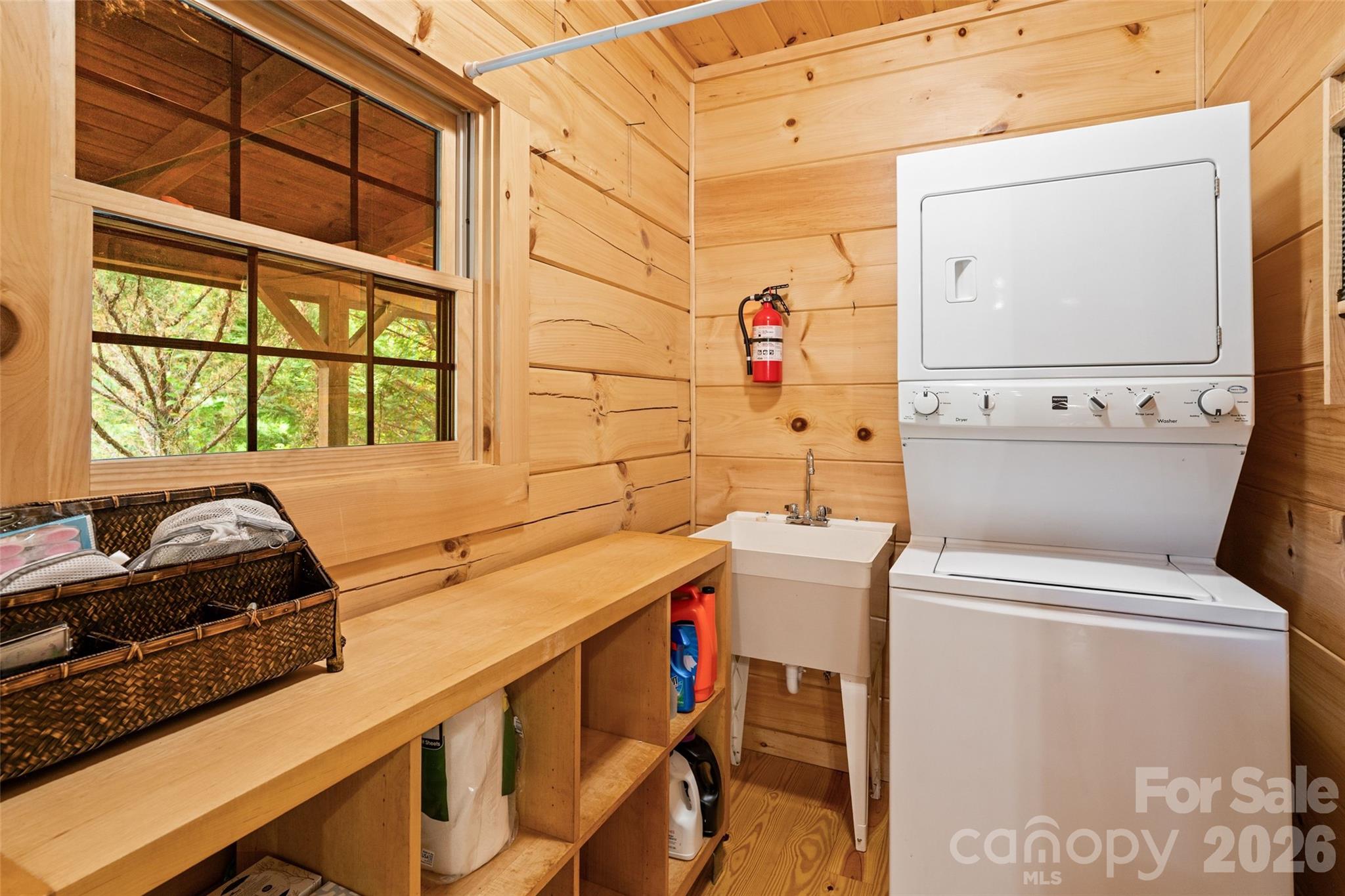 This cabin has its very own Spacious laundry room. - 213 Big Valley Road, Pisgah Forest