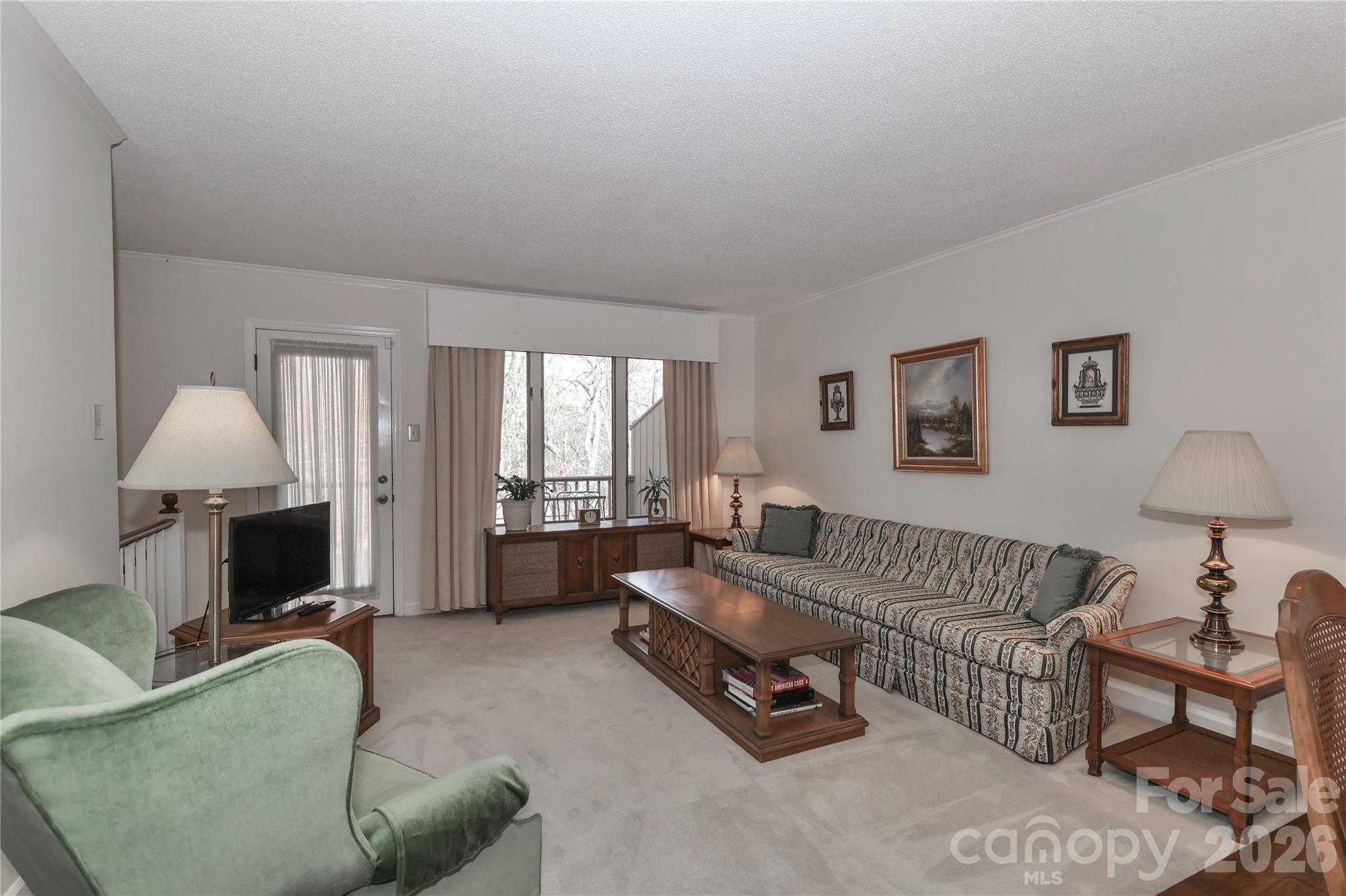 Living room with furniture - 1359 Radio Road, Statesville