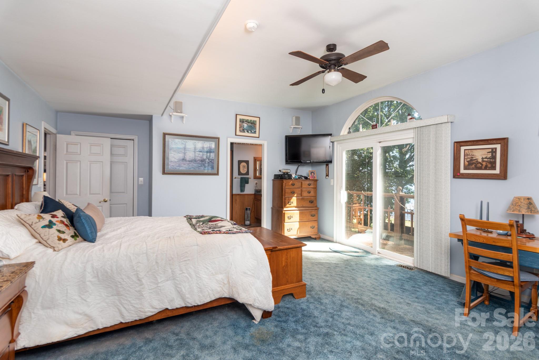 Master bedroom with waterview - 7889 Tradewinds Drive, Sherrills Ford
