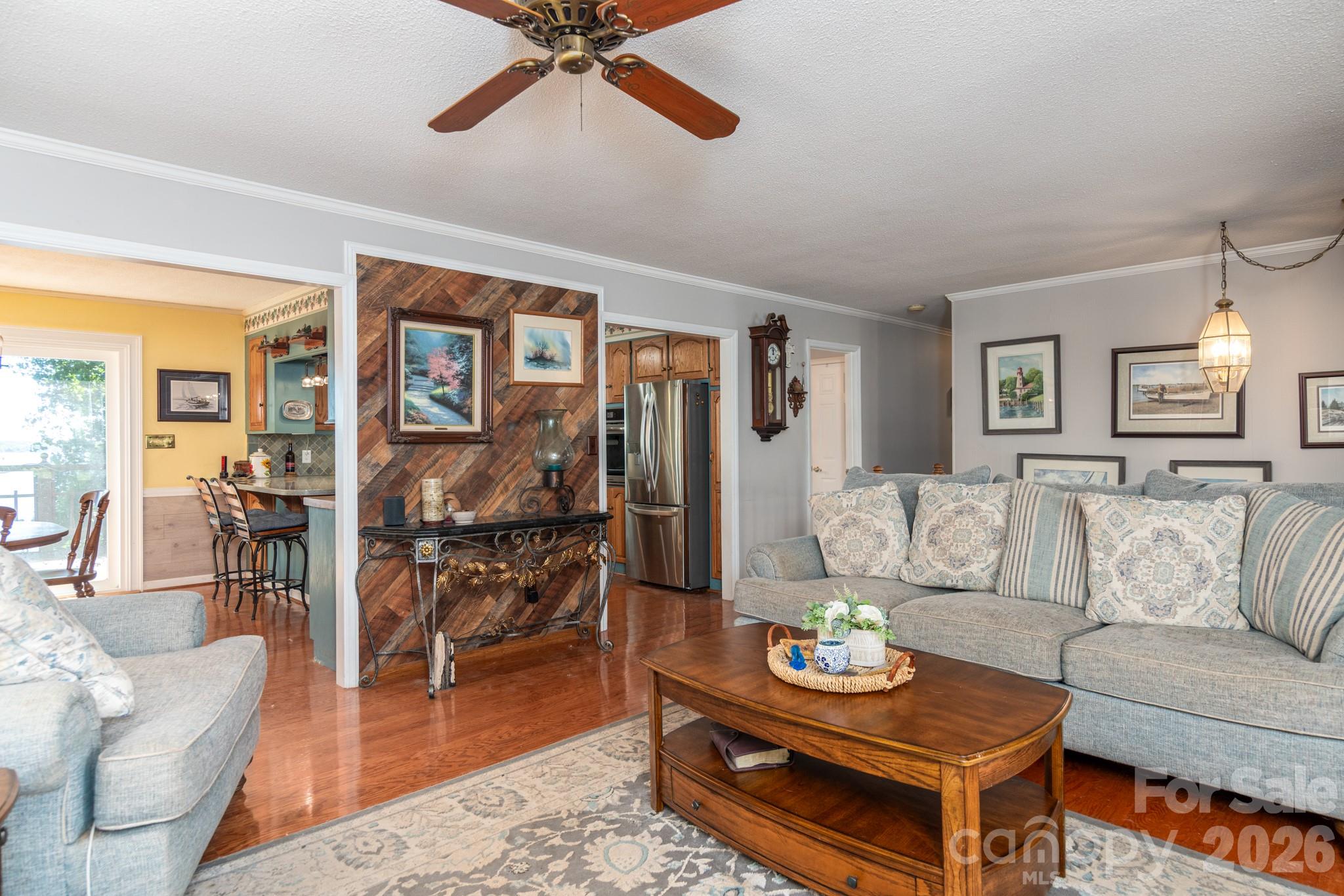 open space from Living room into kitchen - 7889 Tradewinds Drive, Sherrills Ford