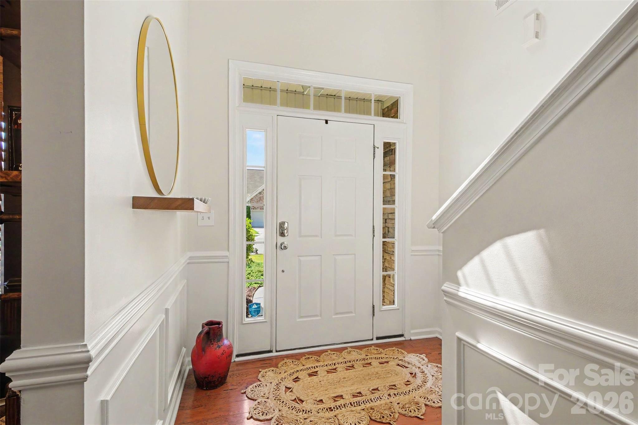Beautiful woodwork in entry - 3324 Brackhill Street, Davidson