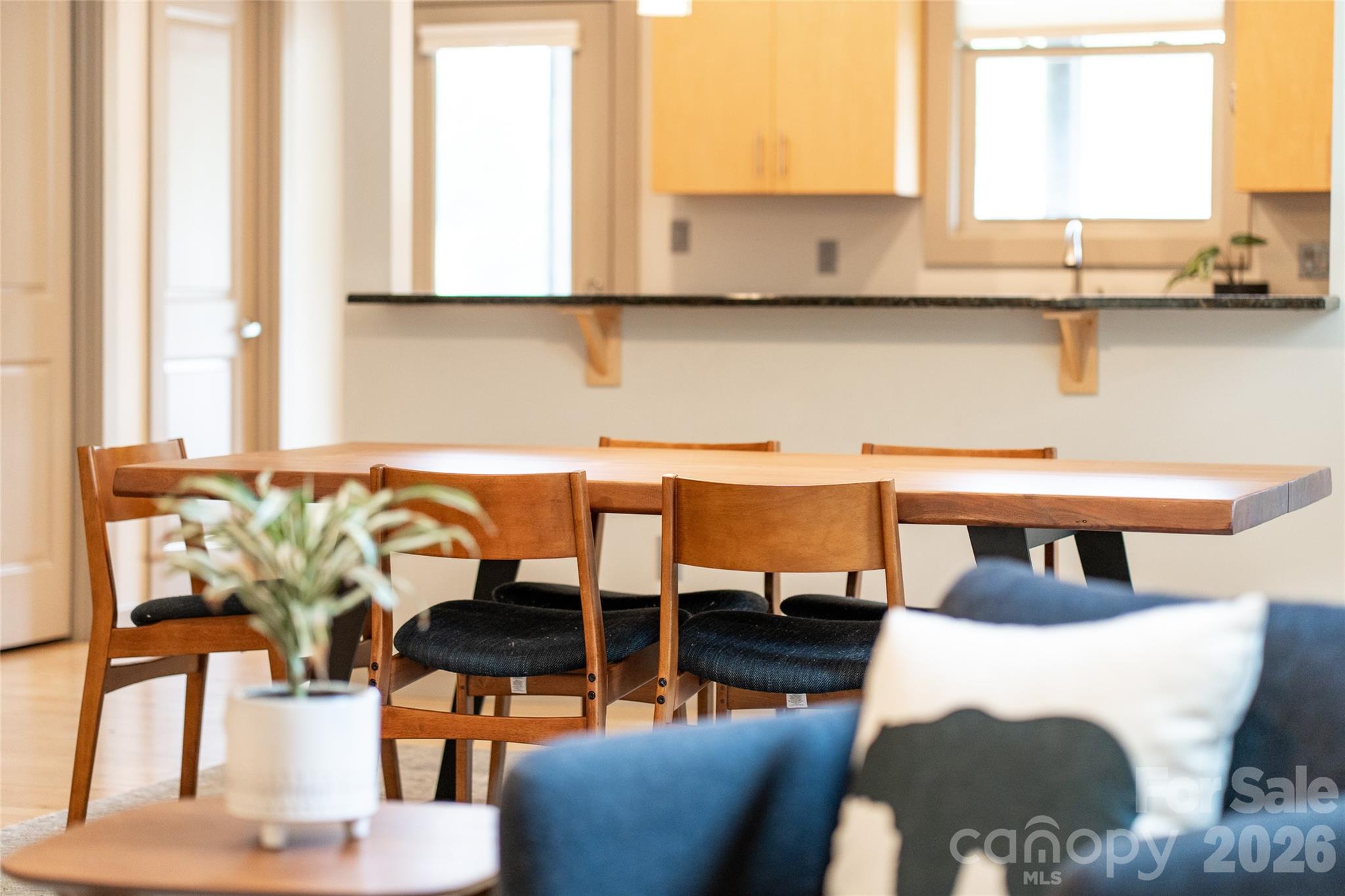 Living to Dining to Kitchen View - 408 Old Haw Creek Road, Asheville