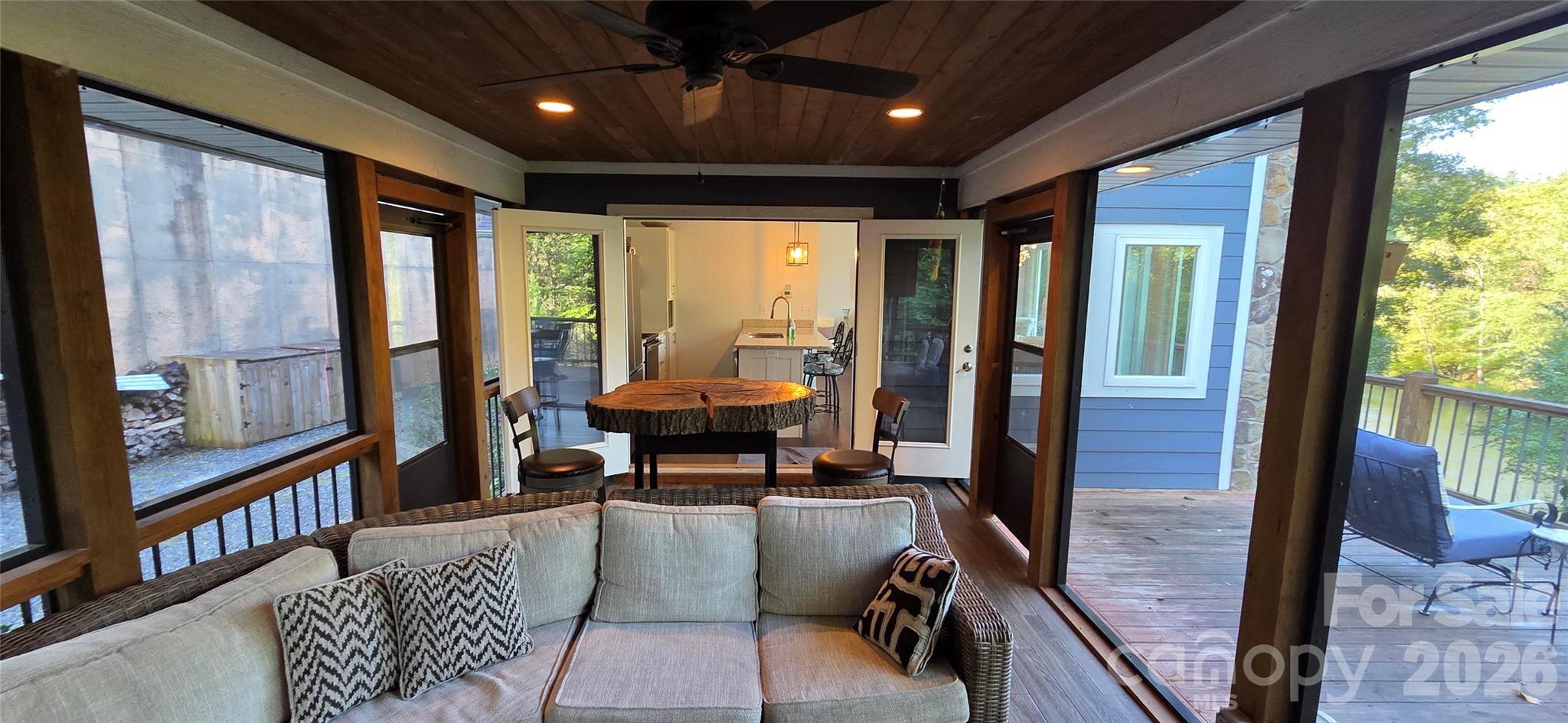 Outdoor Screened porch - 1130 Lost River Trail, Hayesville