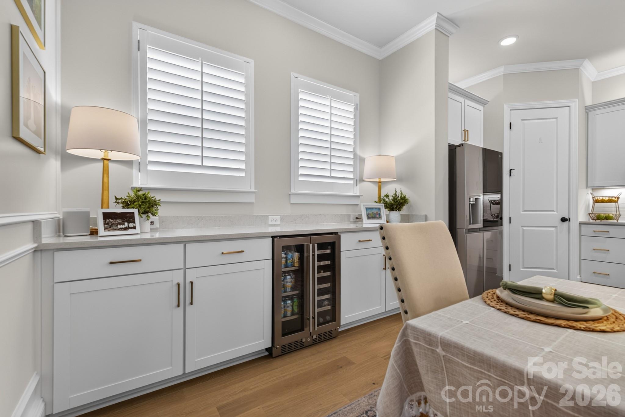 Buffet Cabinet with Wine and Beverage Refrigerator - 1018 Lowland Way, Waxhaw