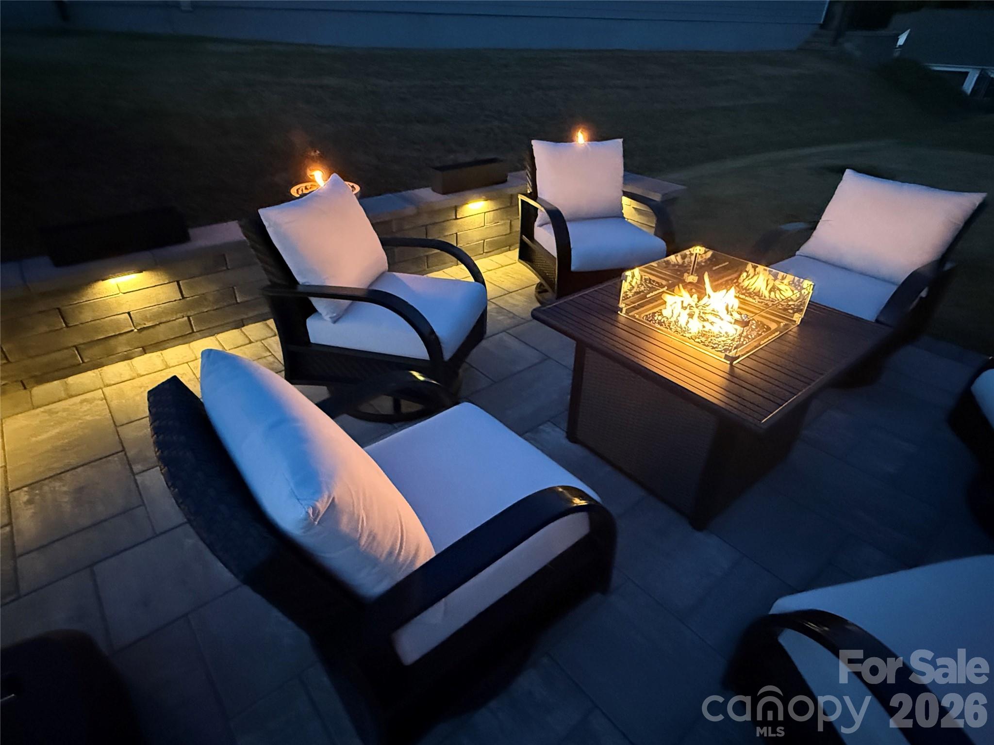 Paver Patio with Lighting - 1018 Lowland Way, Waxhaw