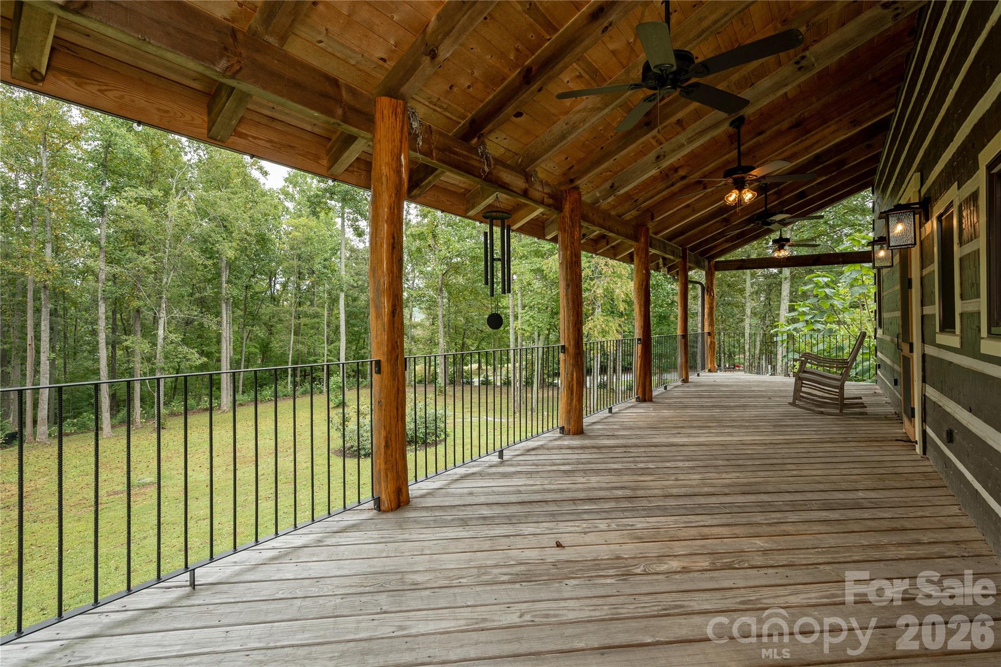 huge rear porch too!! - 10 Black Bear Valley Drive, Hendersonville