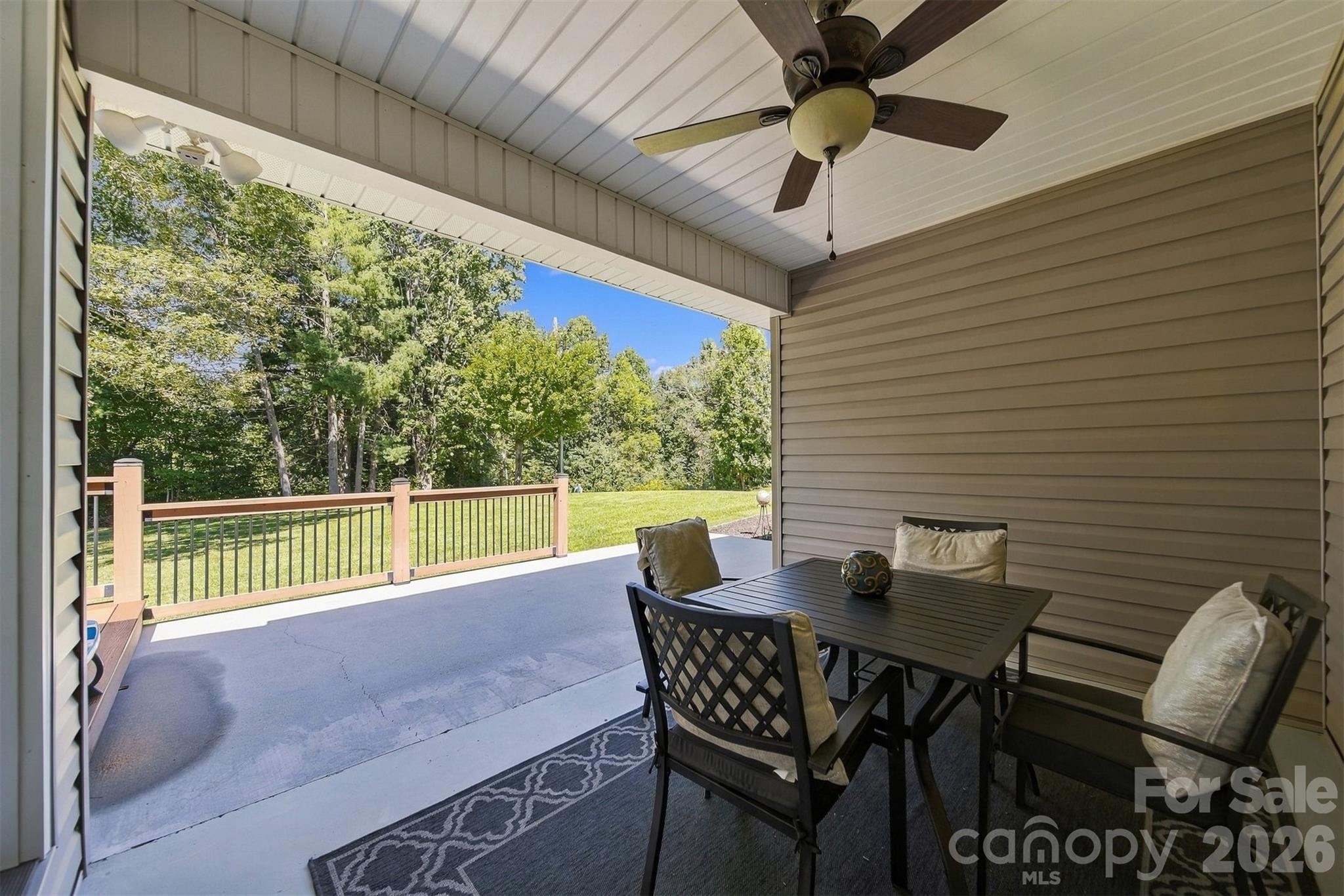 Outdoor dining nook - 2094 South Fork Drive, Morganton