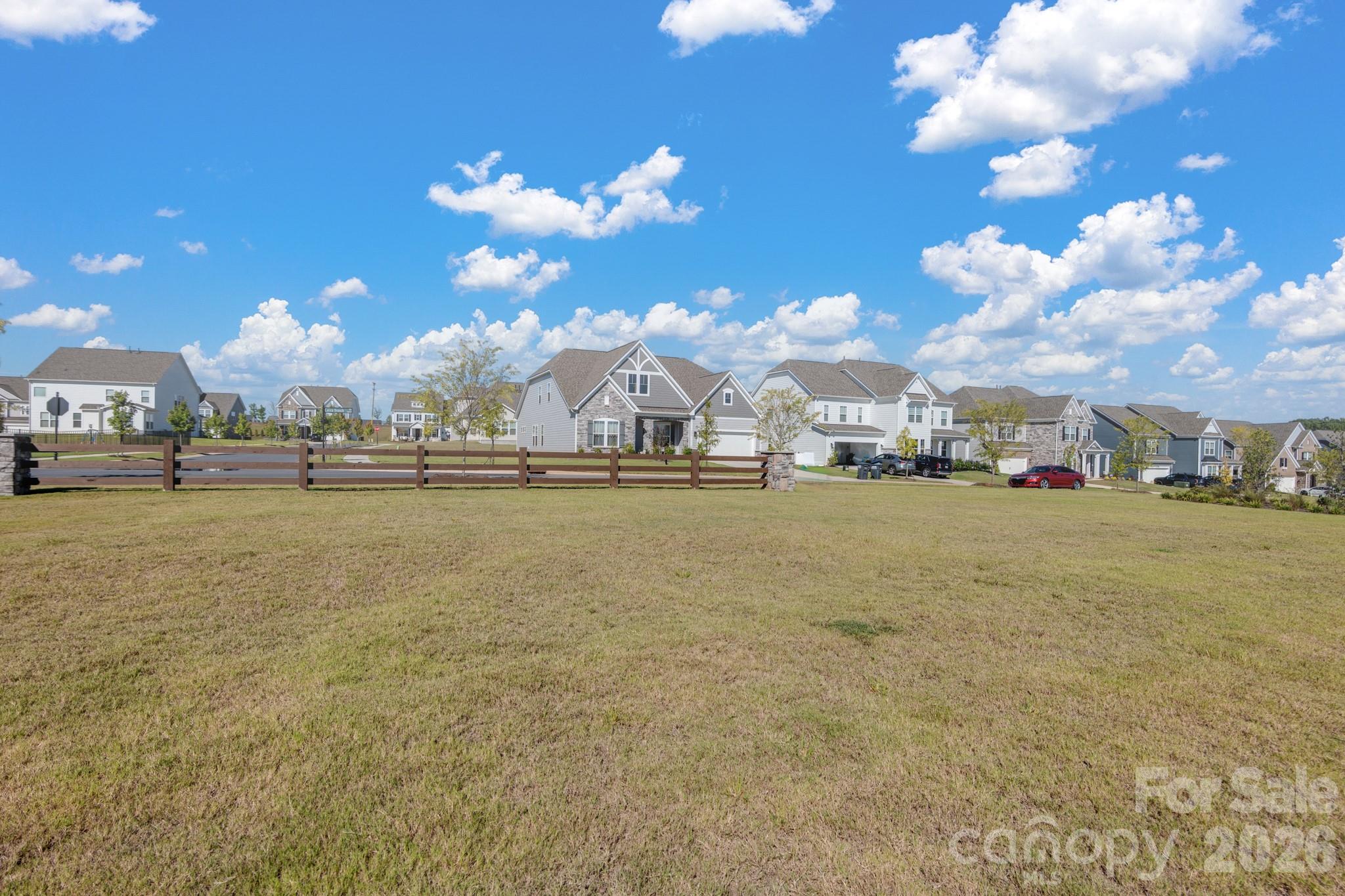 View of Home from Green Space - 3467 Calico Branch Road, Indian Land