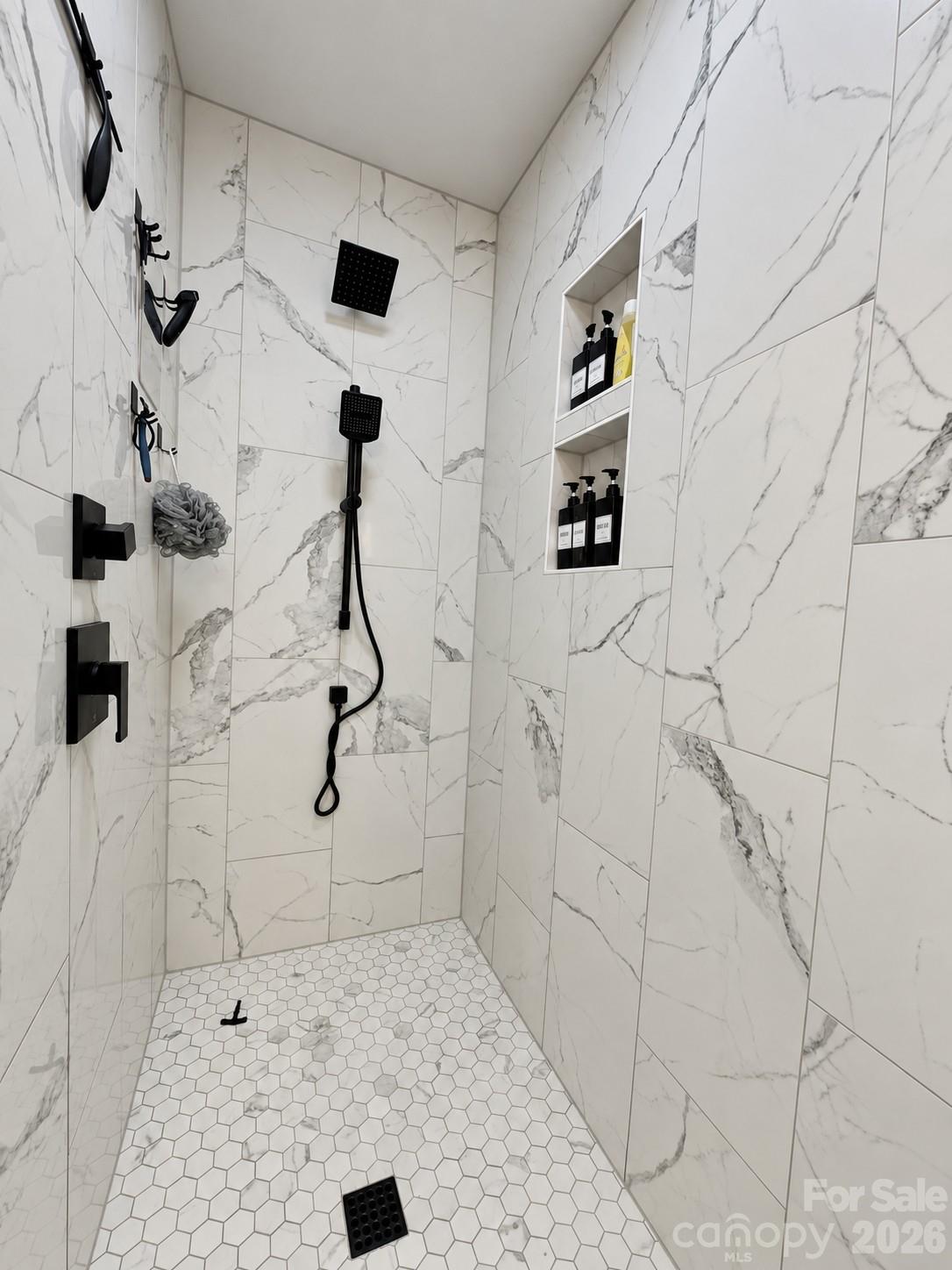 Spacious shower with glass door. 2026 - 541 Perry Road, Troutman