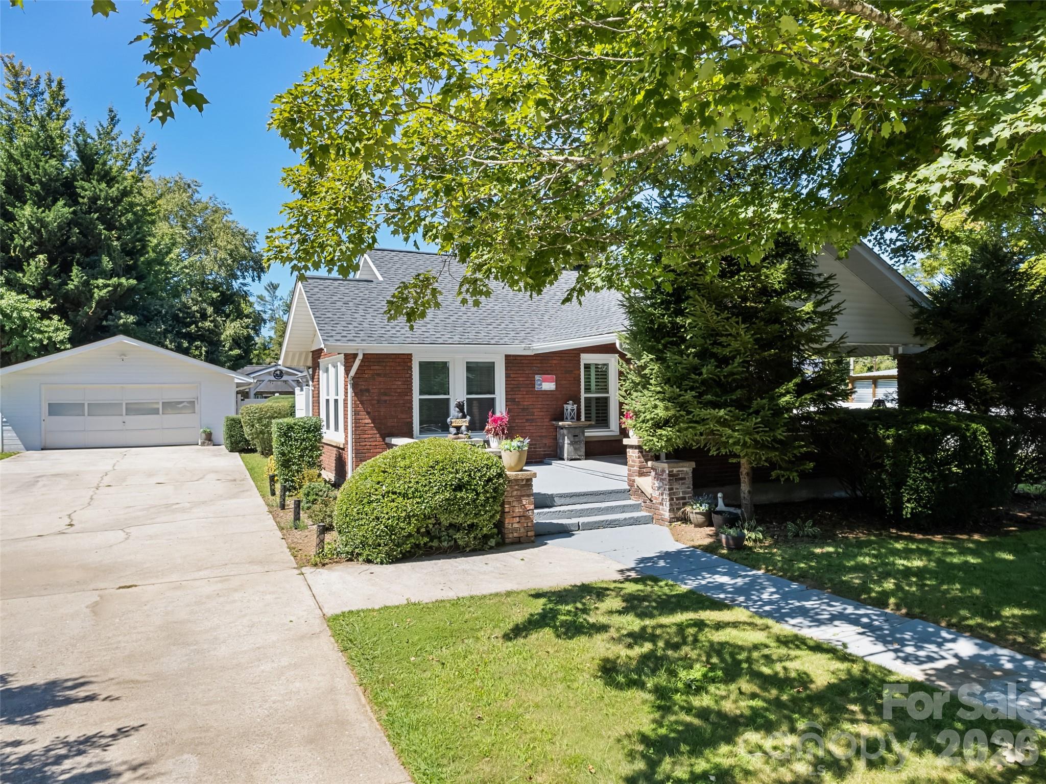 Historic Brick Home with off street parking and 2 Car Garage - 50 Epsom Street, Waynesville