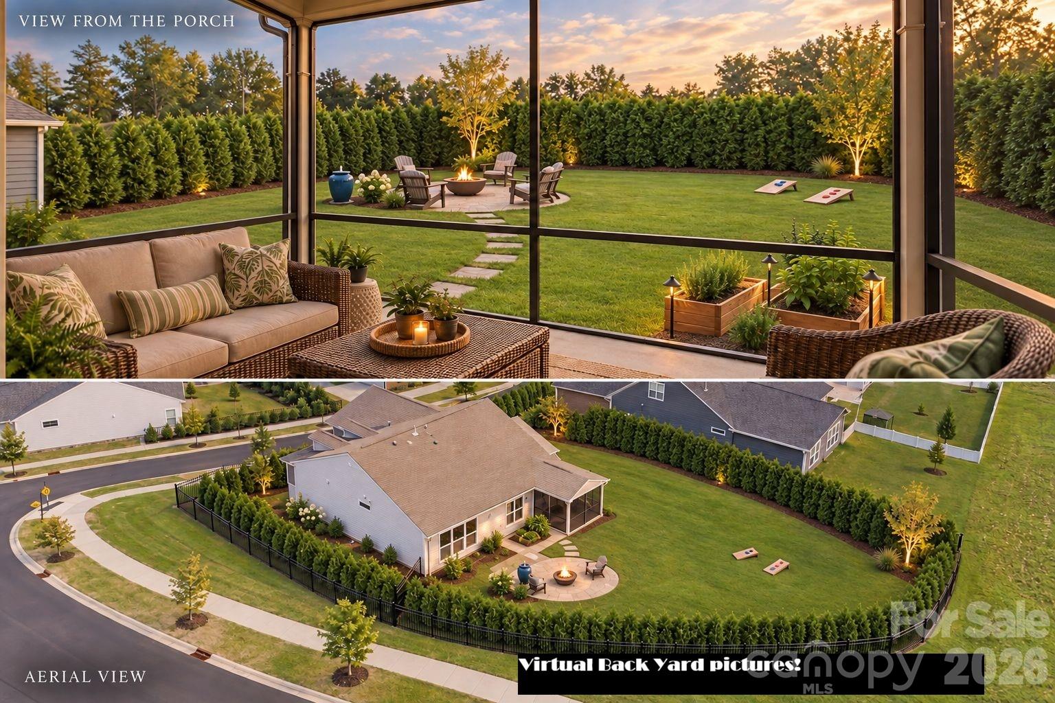 Virual Backyard design - 13704 Berkley Avenue, Huntersville