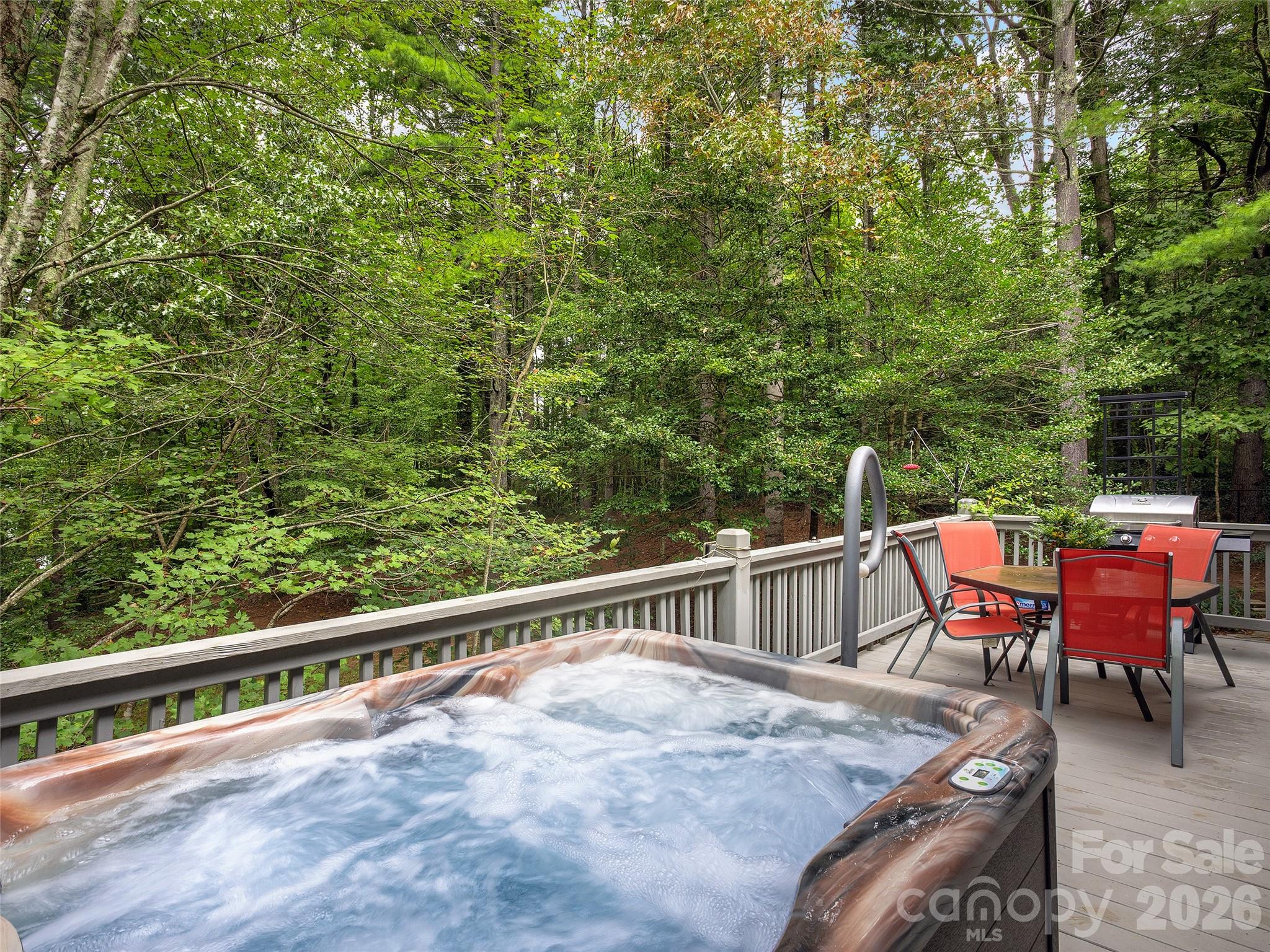 Hot Tub on Back Deck - 2509 Little River Road, Hendersonville