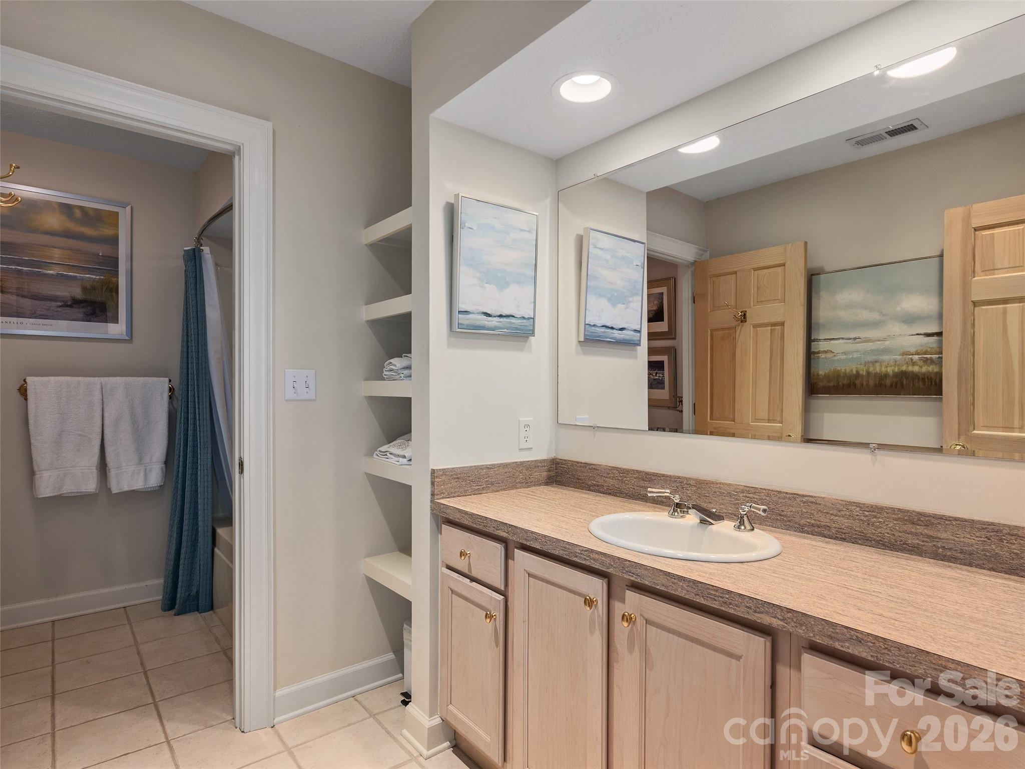 Full Bath Downstairs - 2509 Little River Road, Hendersonville