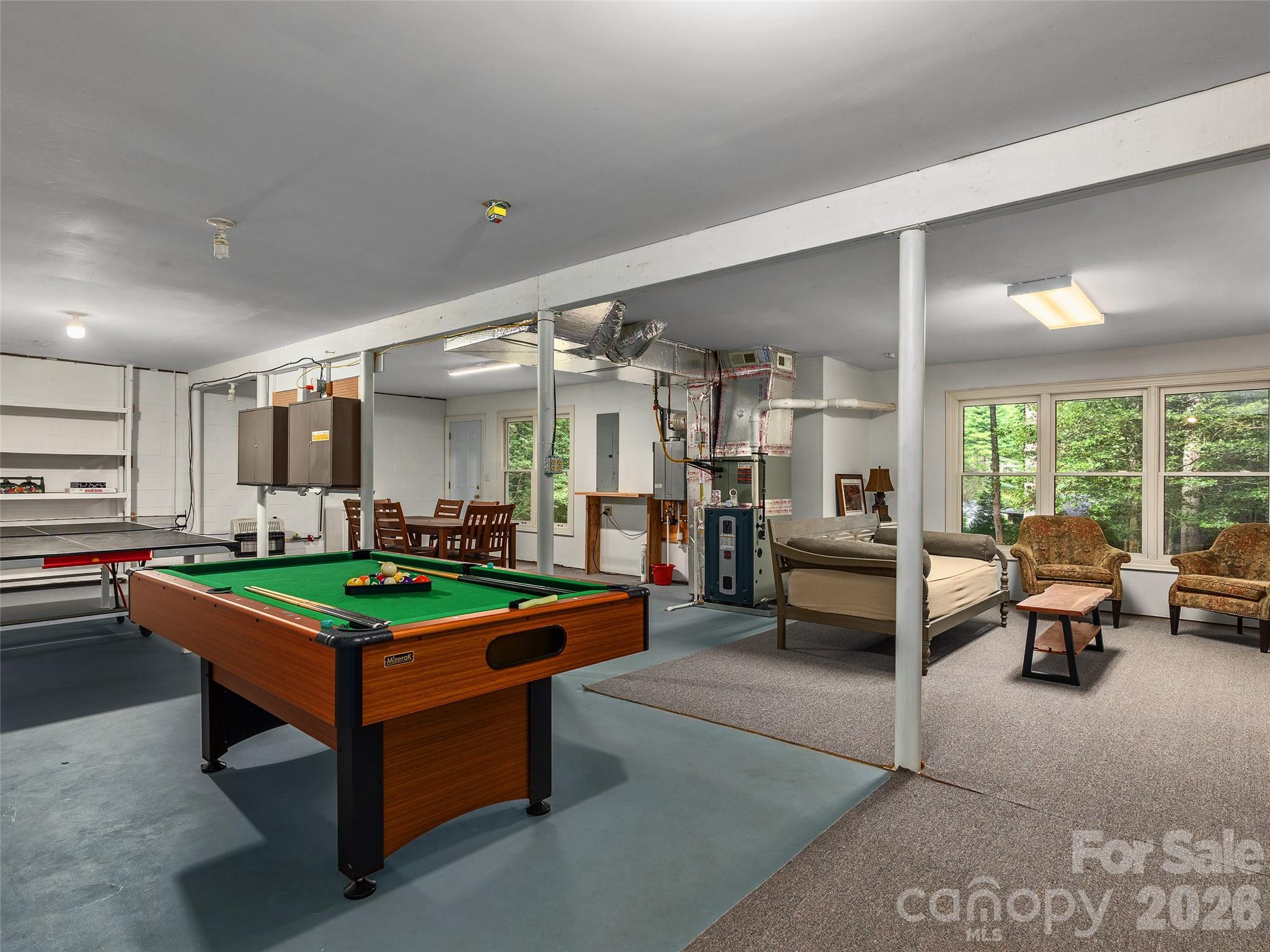 Basement Area - Heated and Cooled - 2509 Little River Road, Hendersonville