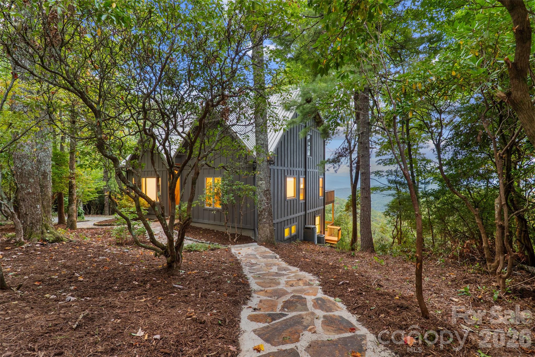 Main House Walkway - 243 Ridgeline Drive, Brevard