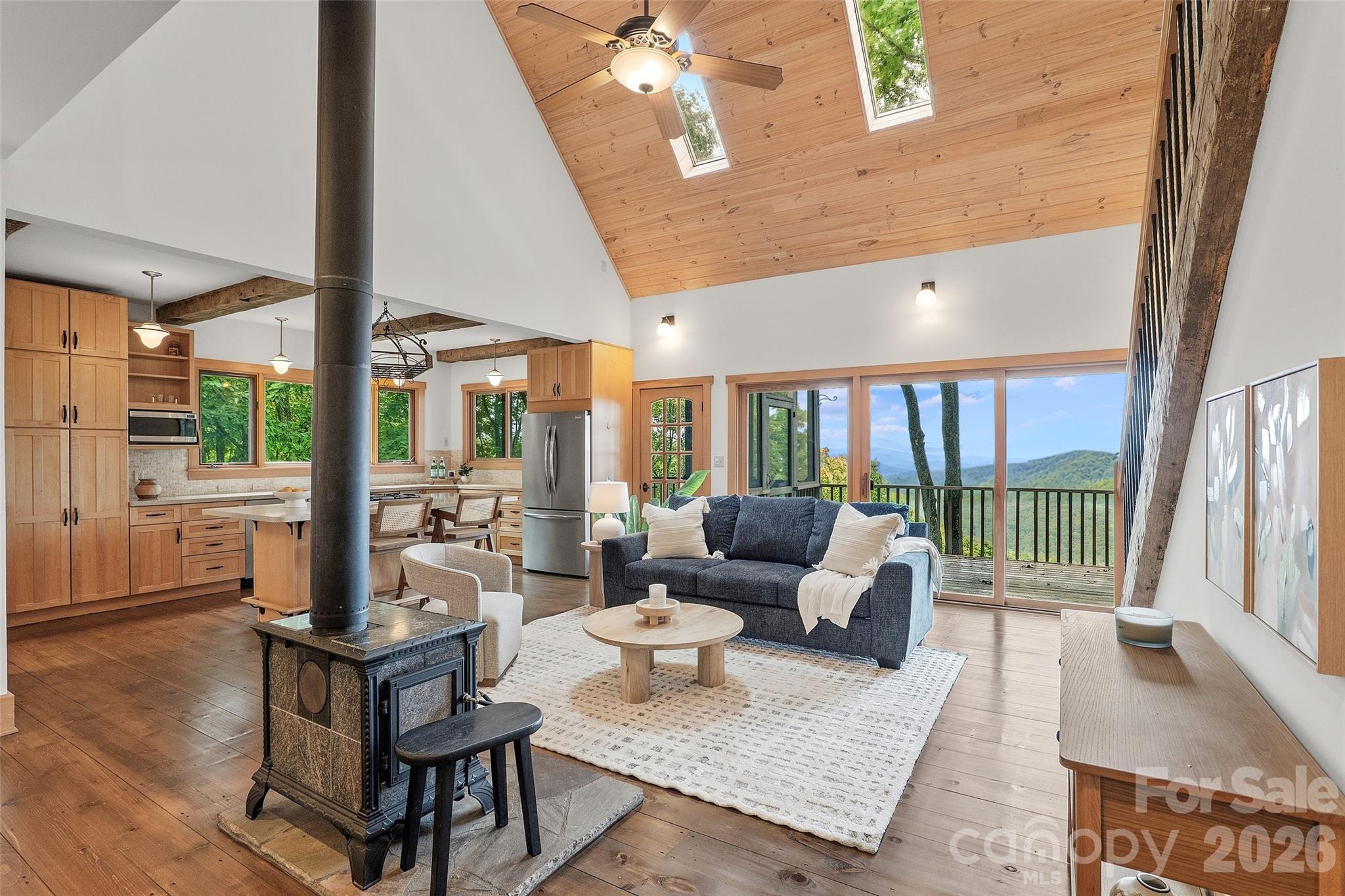 Main House Living Room - 243 Ridgeline Drive, Brevard