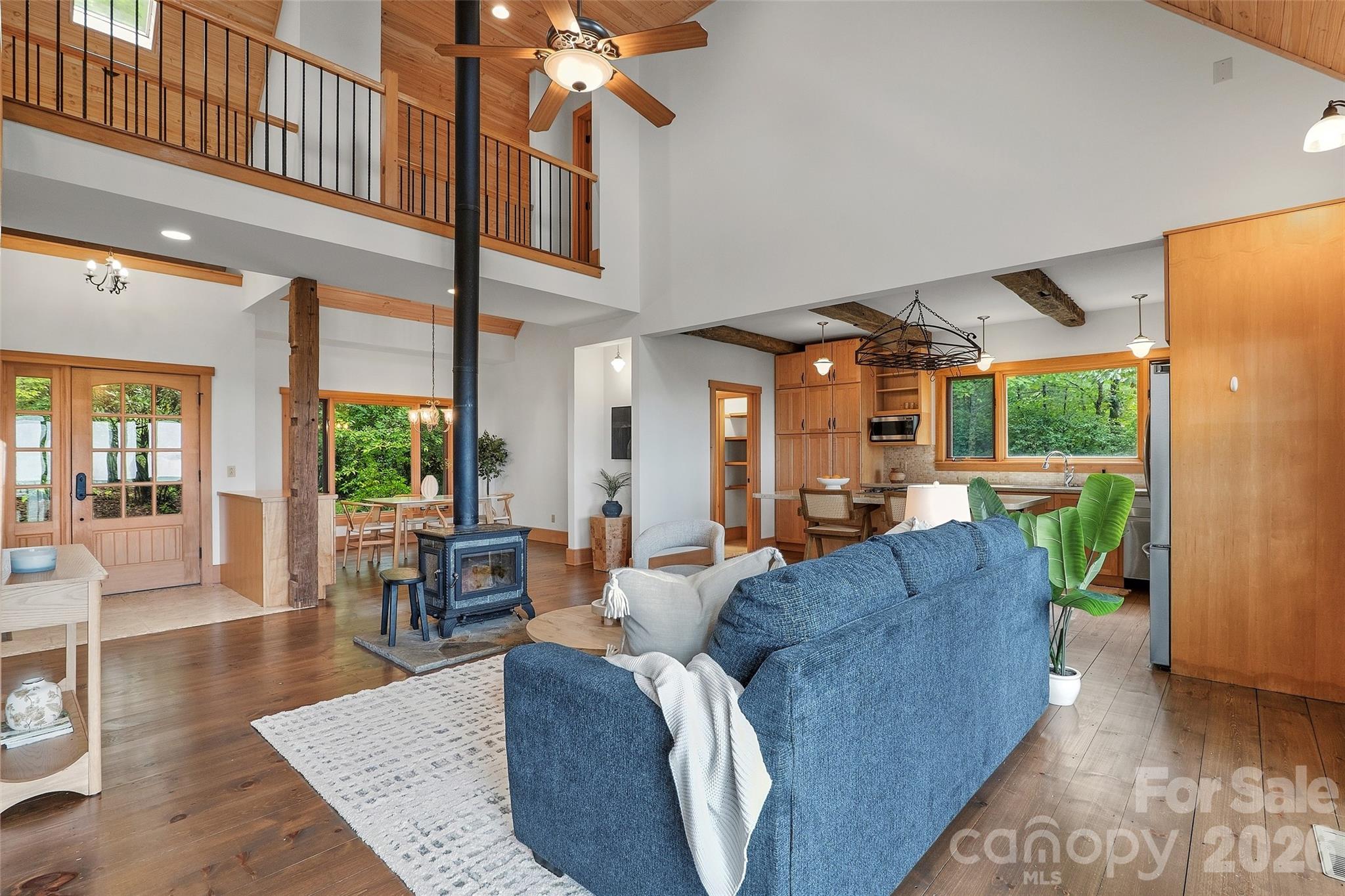 Main House Living Room - 243 Ridgeline Drive, Brevard