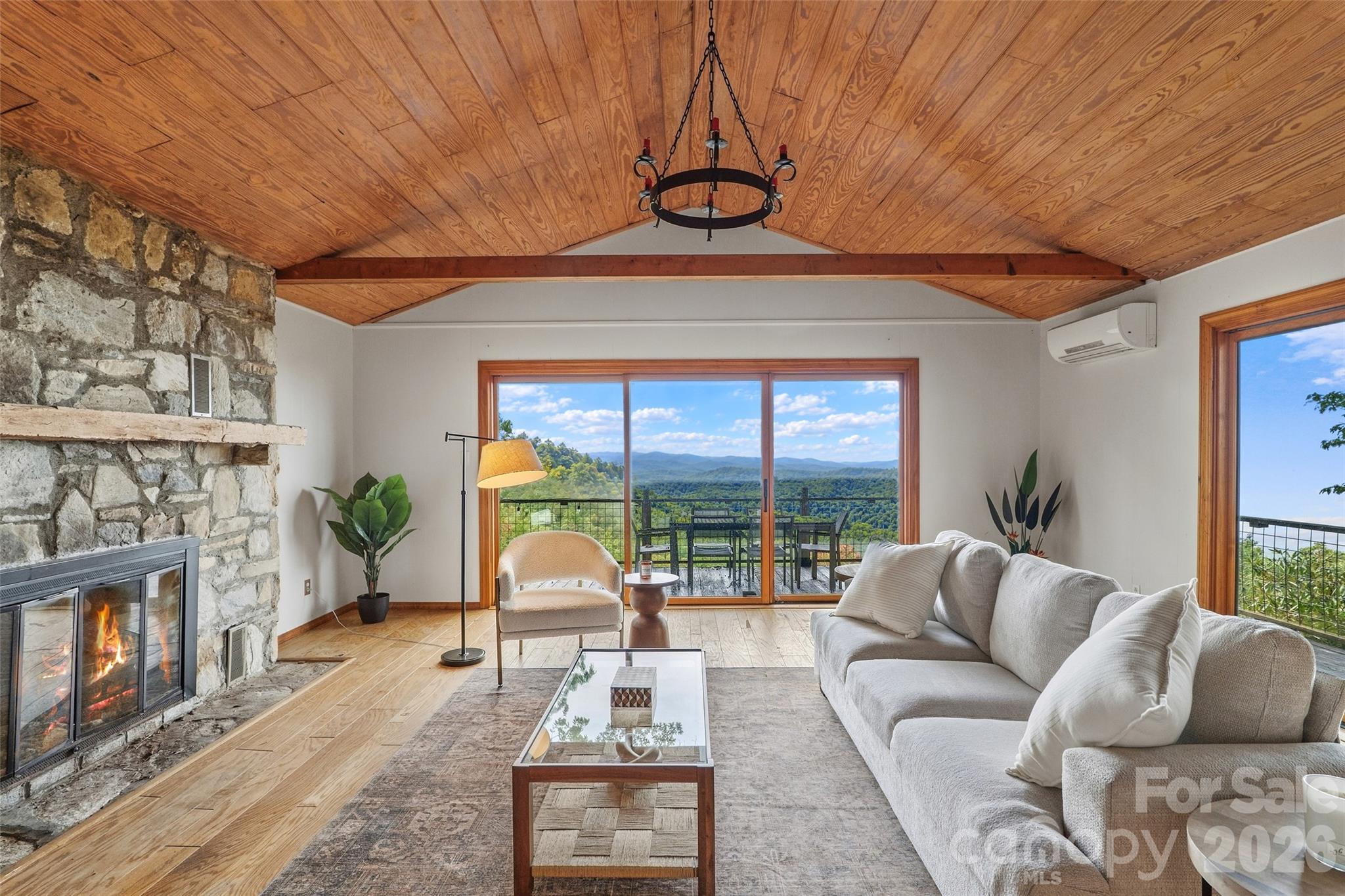 Guest Cottage Living Room - 243 Ridgeline Drive, Brevard