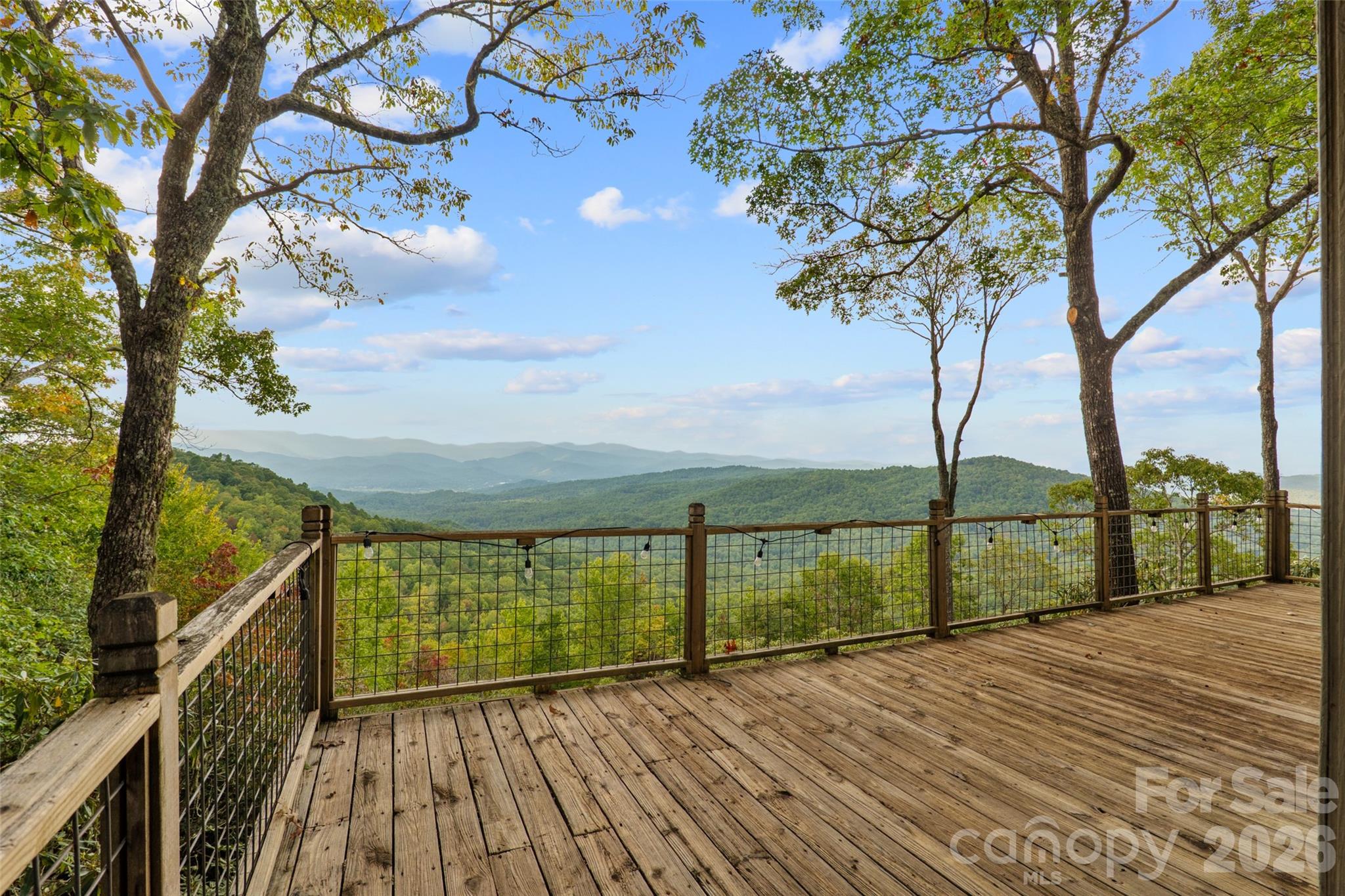 Guest Cottage Deck View - 243 Ridgeline Drive, Brevard