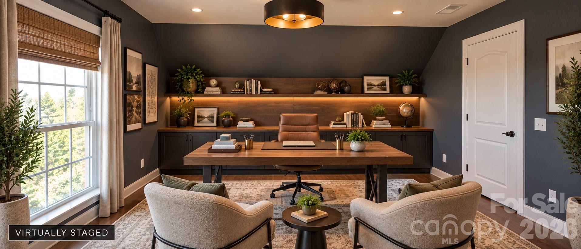 Staged Private Home Office - 1238 Stonecrest Boulevard, Fort Mill