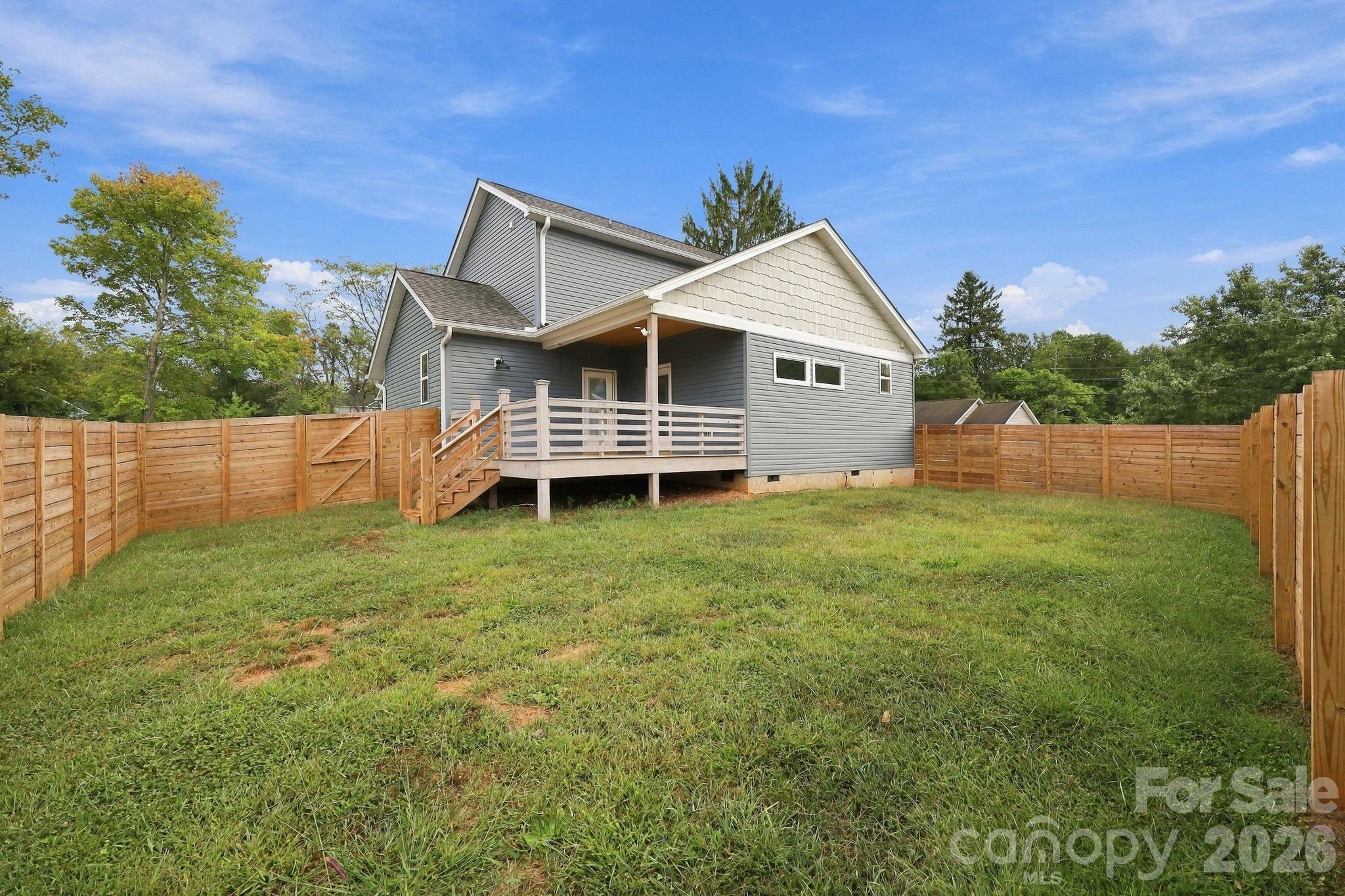 Fully Fenced Back Yard - 34 Gudger Road, Candler