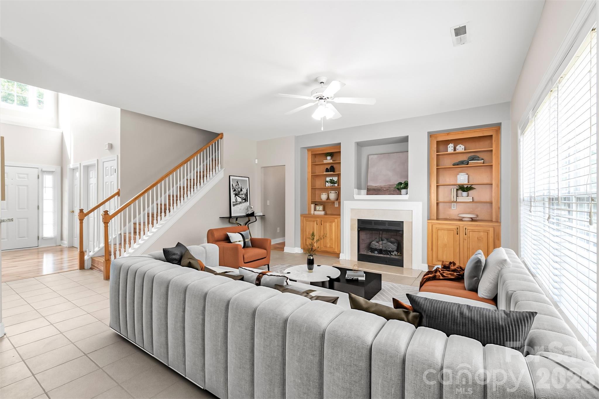 Designed for seamless connectivity, the open-concept floor plan flows effortlessly to create an inviting, spacious atmosphere...perfect for both lively entertaining and comfortable everyday living. Virtually Staged. - 2008 Trace Creek Drive, Waxhaw