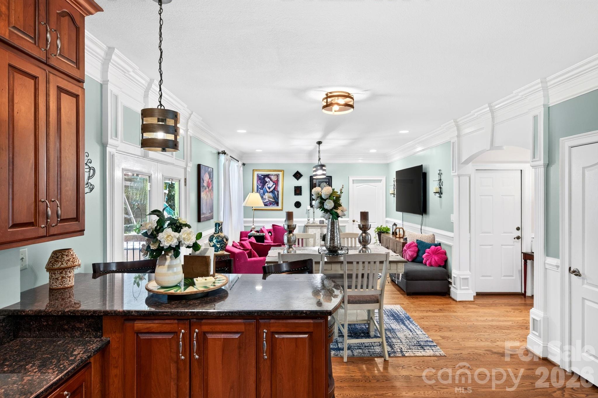 Open Floor Plan to Dining and Family Room - 73 Rose Of Sharon Way, Candler
