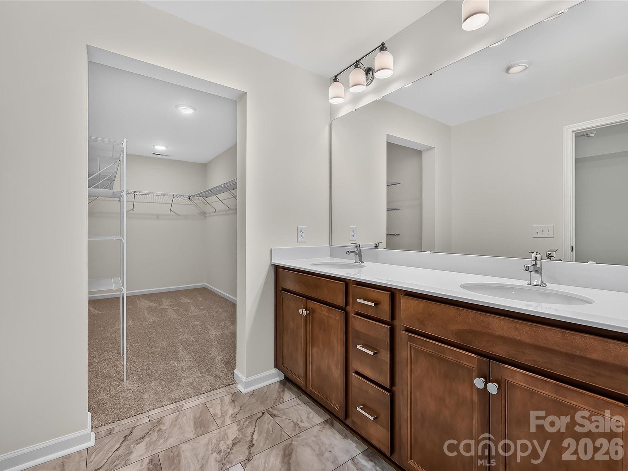 Owner's Bathroom with Large Walk-In Closet - 6565 Fire Lily Lane, Charlotte