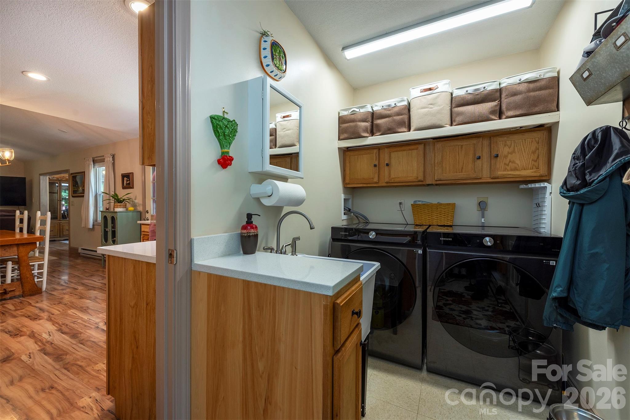 Laundry Room with new  Samsung washer and dryer - 4895 Hudlow Road, Union Mills