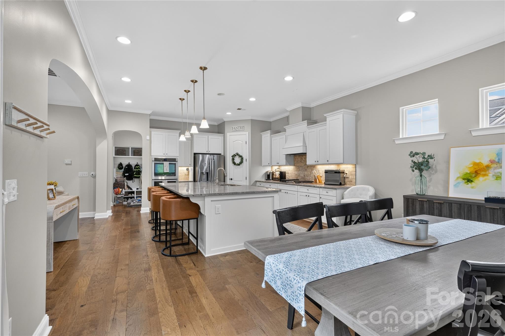 Kitchen and breakfast area - 1402 Smoketree Court, Waxhaw