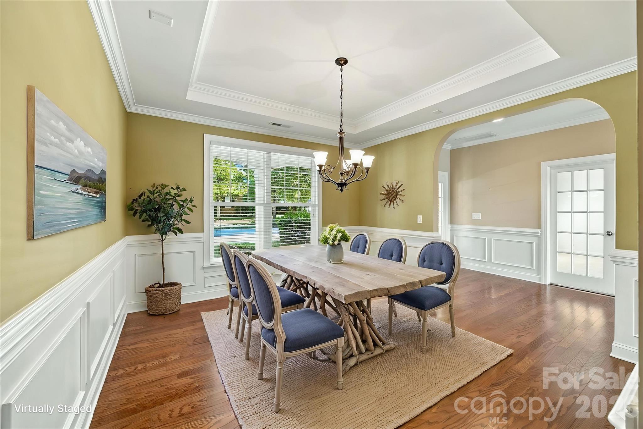 Virtually Staged Dining Room - 146 Northbridge Drive, Mooresville