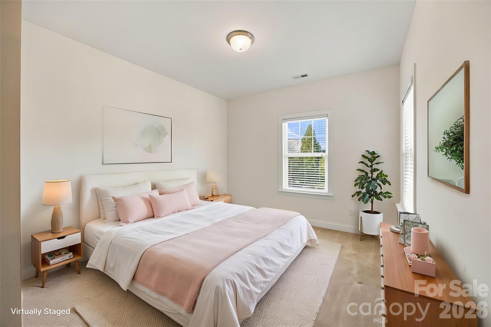 Virtually Staged Secondary Bedroom - 146 Northbridge Drive, Mooresville