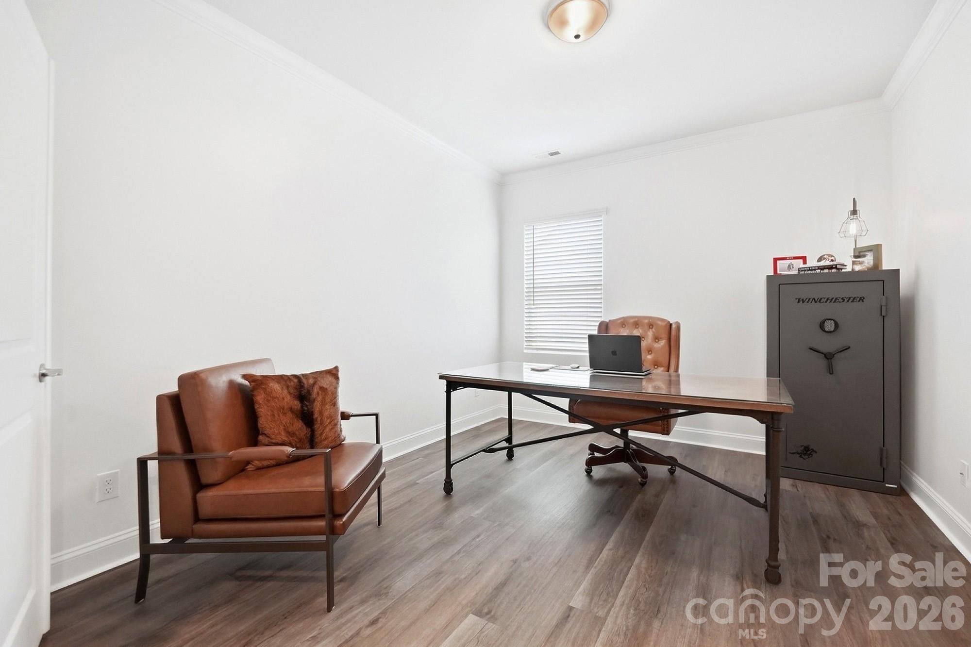 Secondary bedroom or office with french doors - 5112 Natural Path Lane, Waxhaw