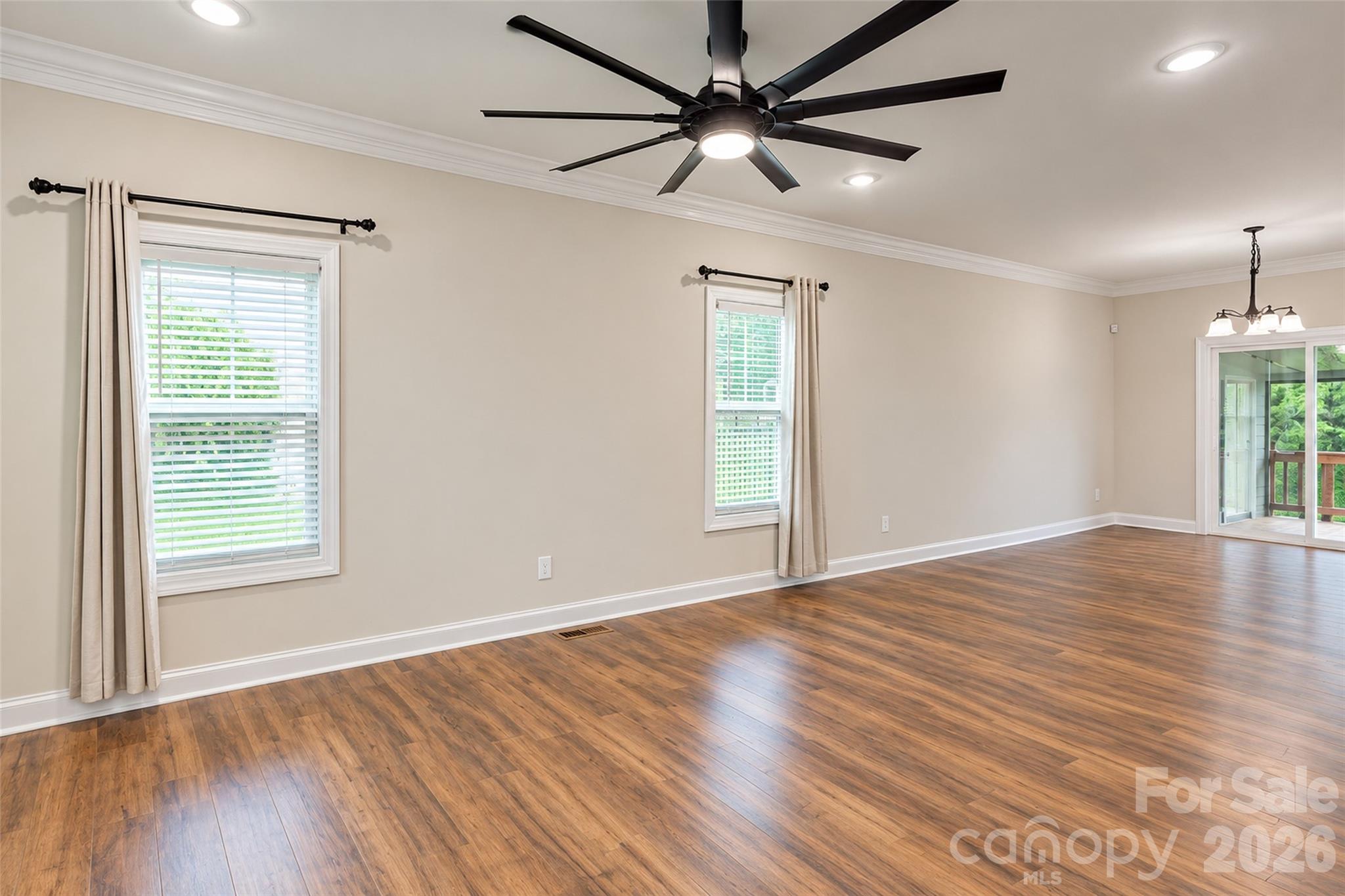 Notice the beautiful crown moulding that leads your eye along the wall. - 317 Oak Brook Drive, Salisbury