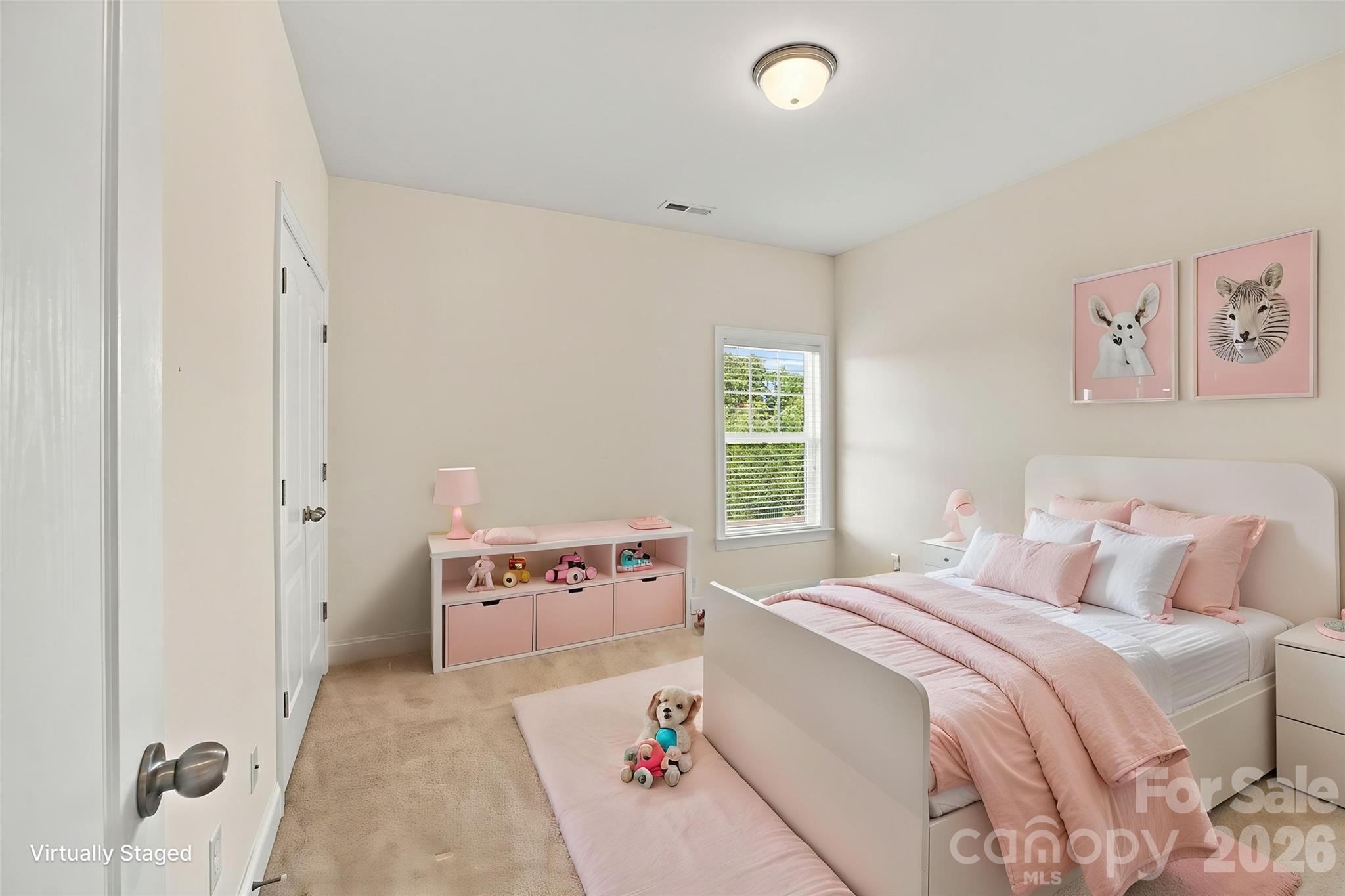 Virtually Staged Secondary Bedroom - 146 Northbridge Drive, Mooresville
