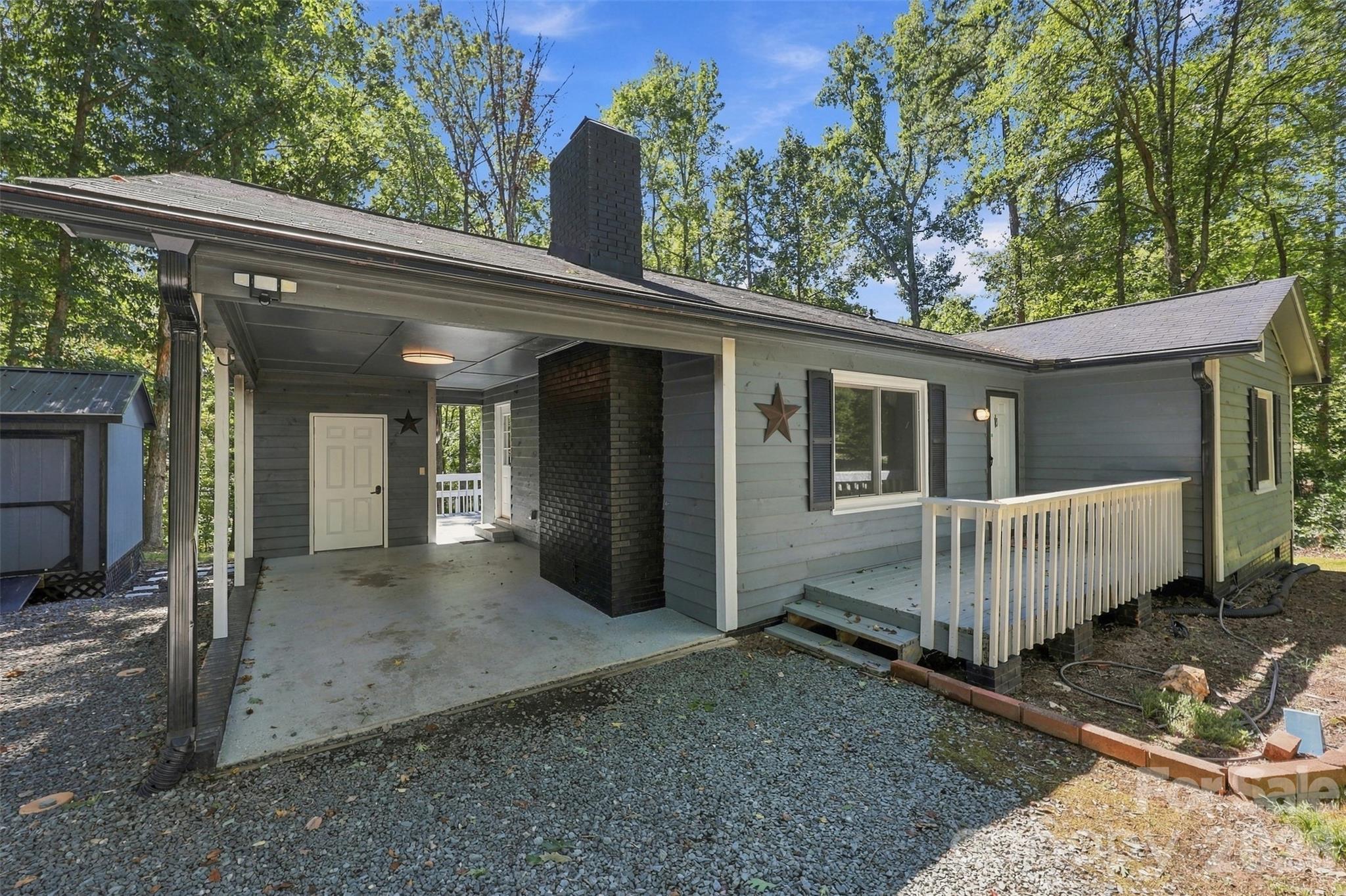 Car port with locked storage space - 2909 Matoka Trail, Matthews