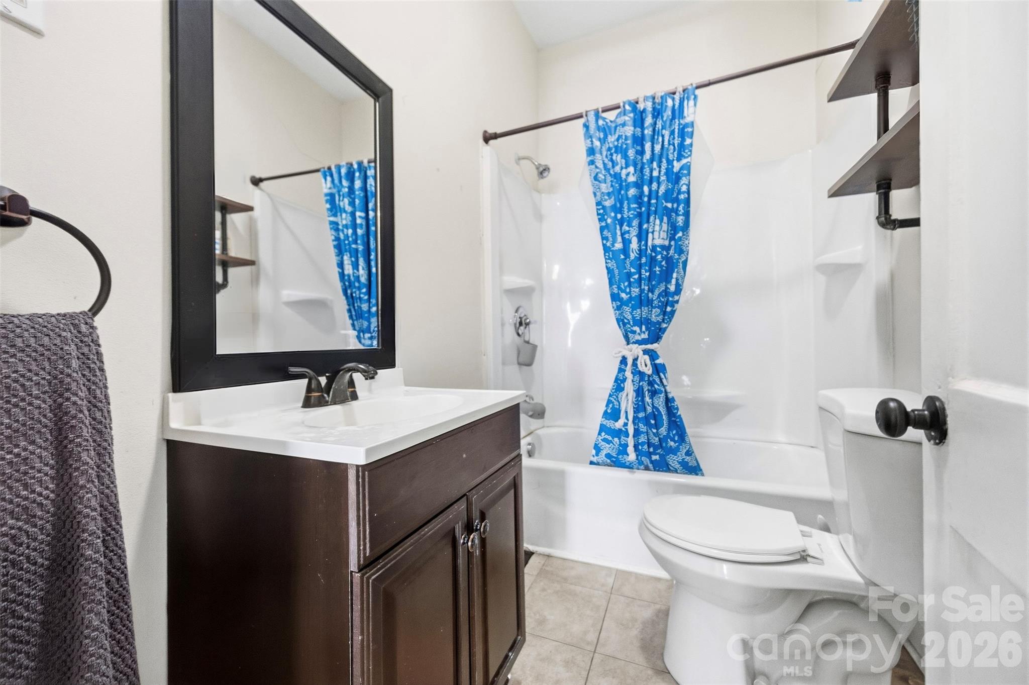 Full bathroom downstairs - 407 S South Street, Gastonia