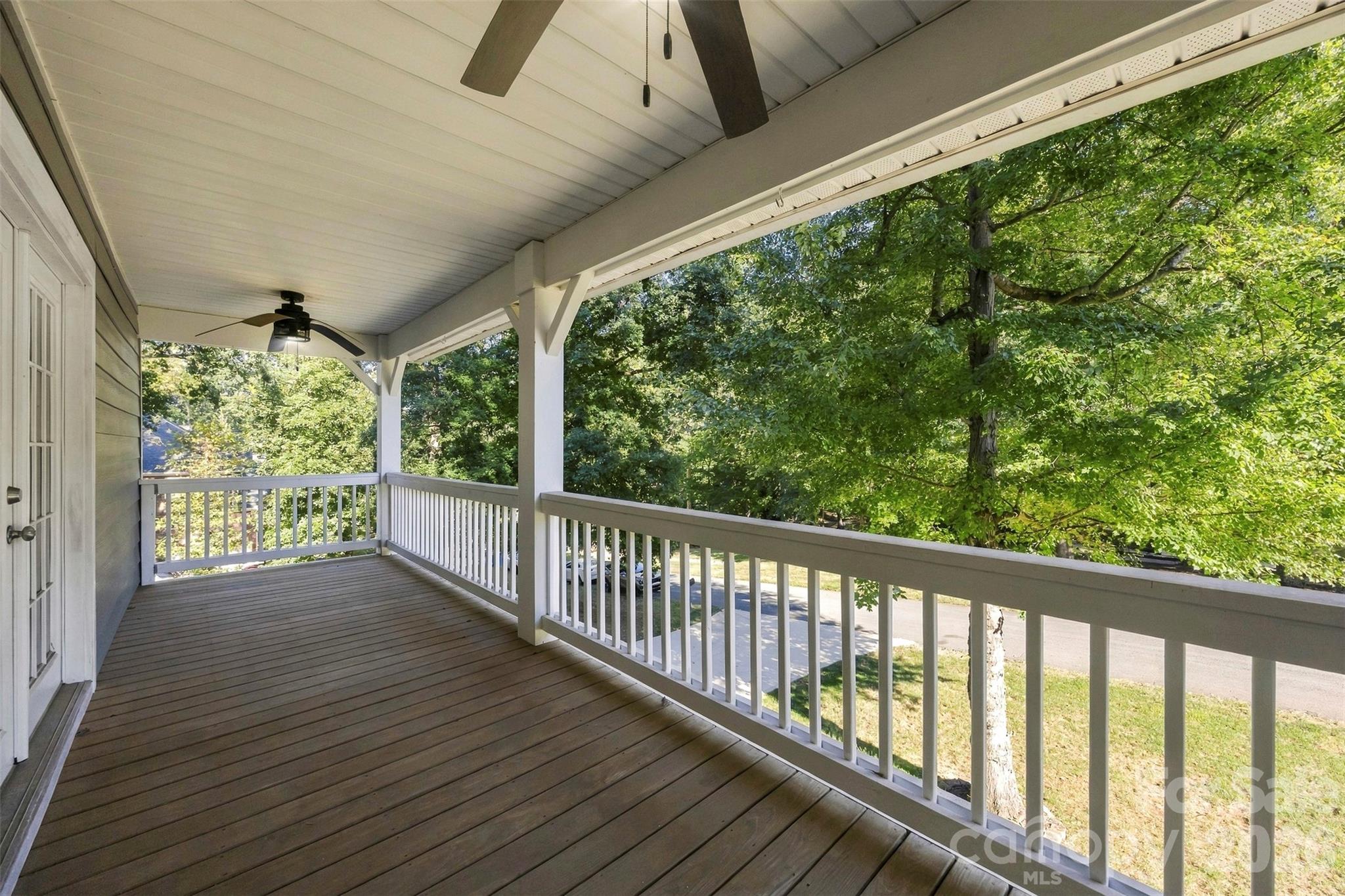 Upstairs covered porch off Primary Bedroom - 109 Fulton Farms Lane, Mooresville