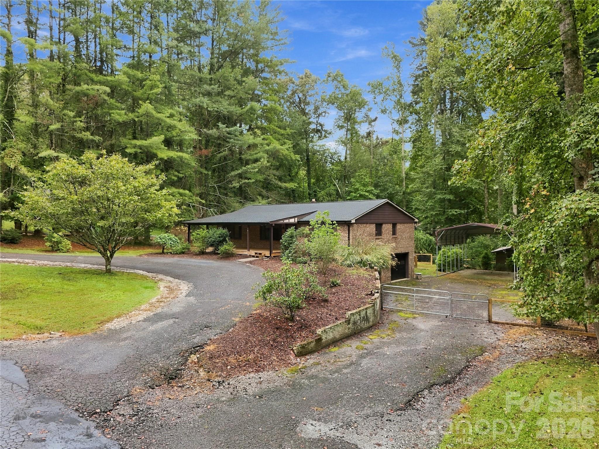 View of the 2 Driveways - 75 Crosswick Lane, Hendersonville