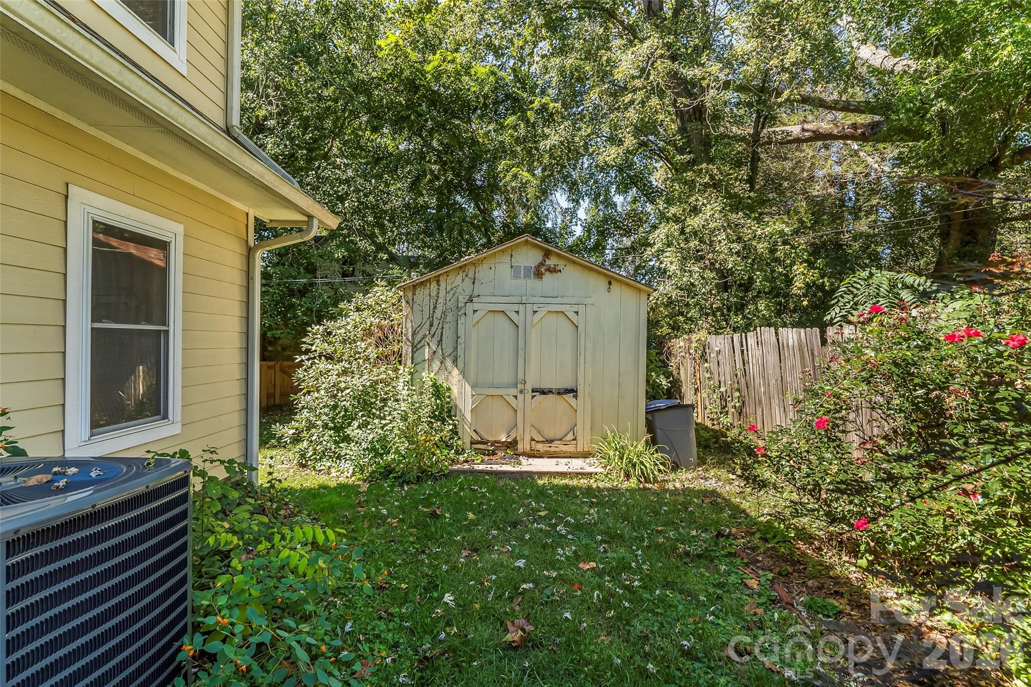 Fenced back yard with shed - 221 Old US 70 Highway E, Black Mountain