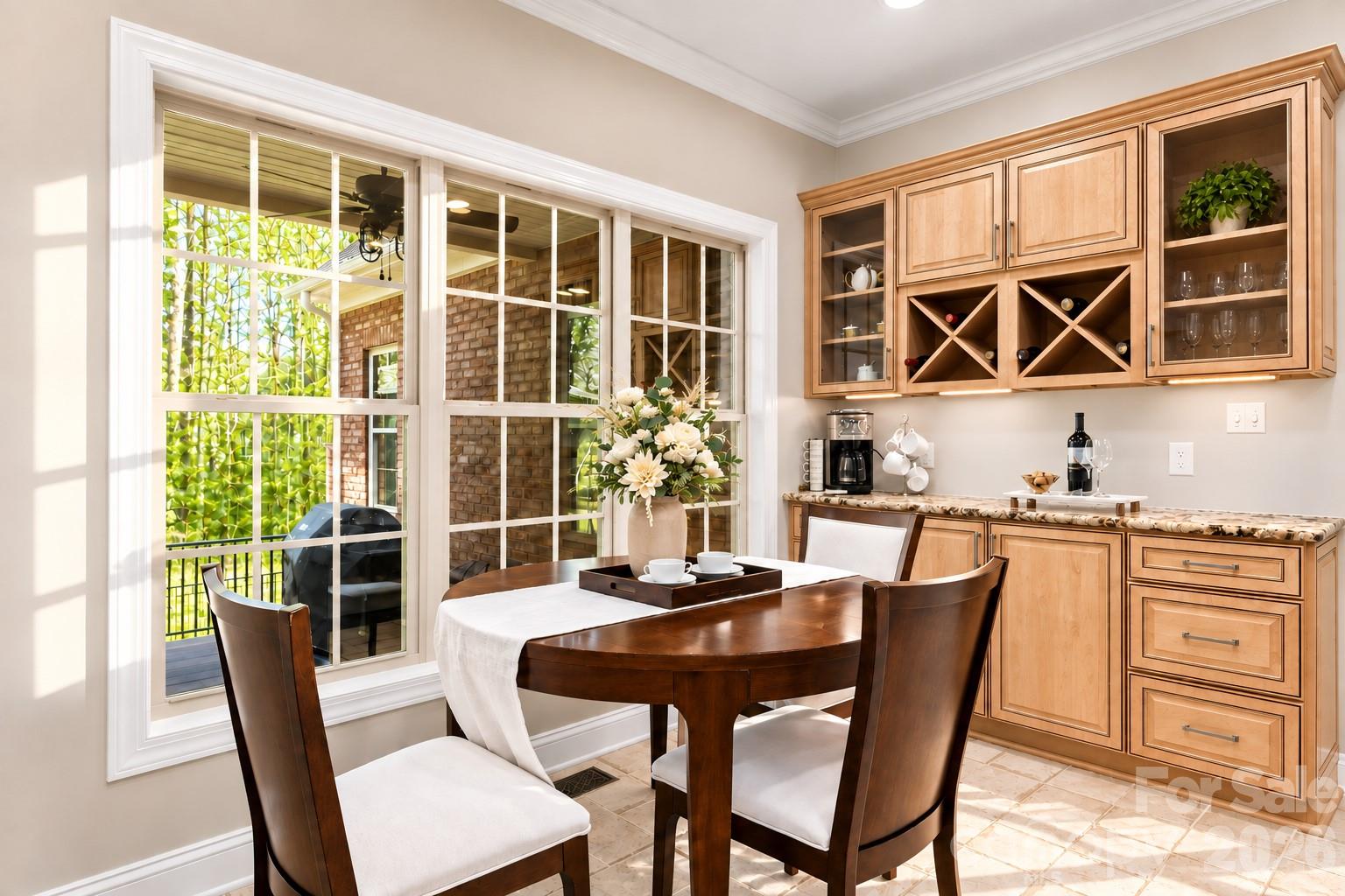 Coffee & Wine Bar overlooks stunning outdoor amenitiies - 4950 River Hills Drive, Denver