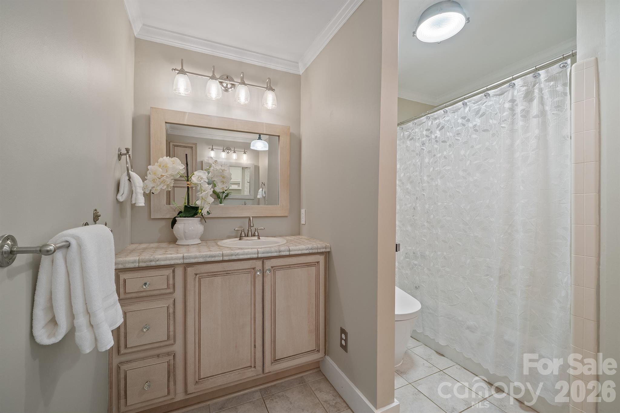 Seond vanity, toto toilet and a tub shower - 20919 Island Forest Drive, Cornelius