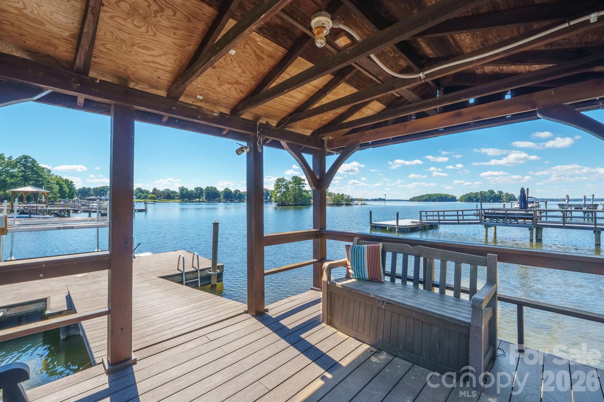 your covered portion of dock great spot to enjoy the water - 20919 Island Forest Drive, Cornelius