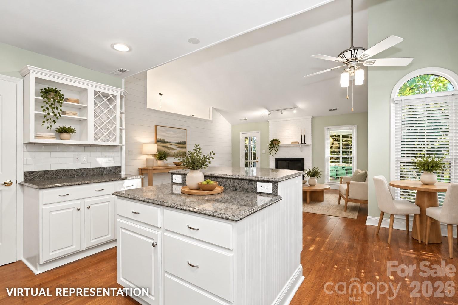 Breakfast nook - 9931 Deer Spring Lane, Charlotte