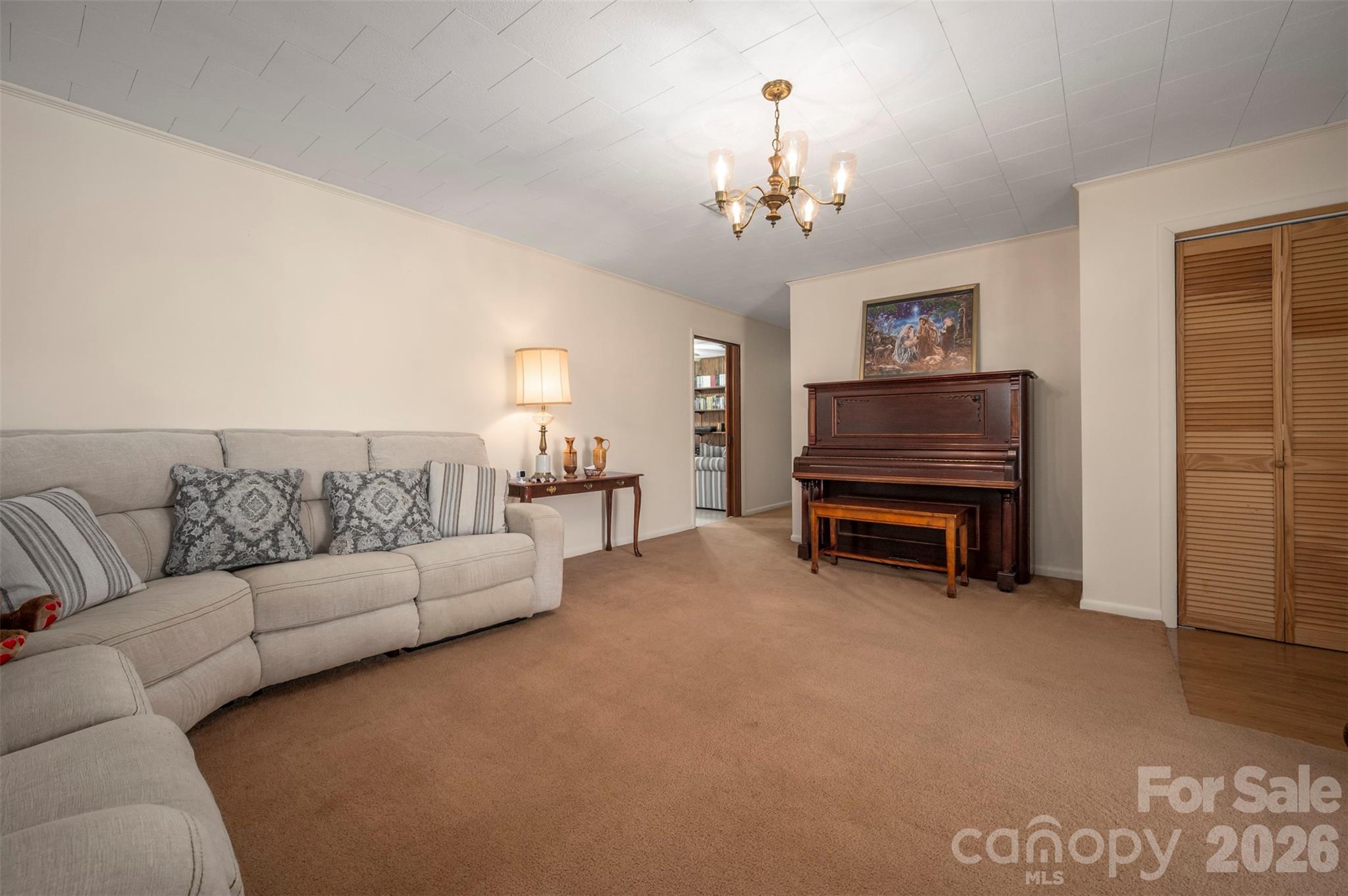 Living room/dining room - 582 County Line Road, Rutherfordton
