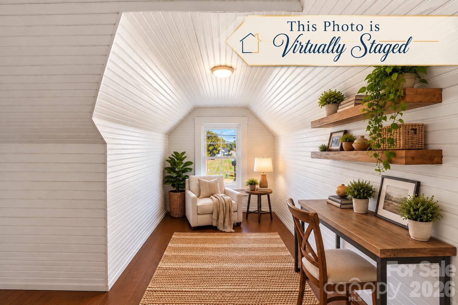 Flex space nook virtually staged - 322 E Main Street, Maiden